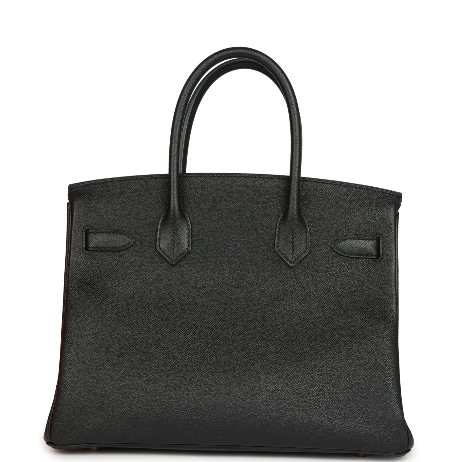 Pre-owned Hermes Birkin 30 Black Epsom Gold Hardware