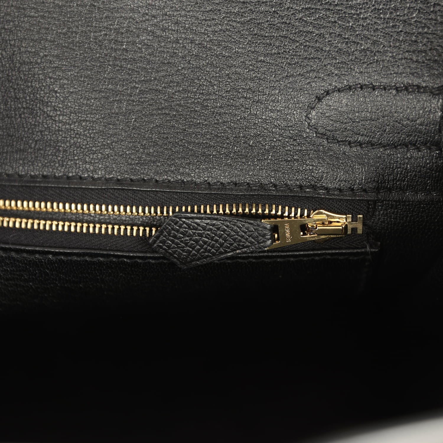 Pre-owned Hermes Birkin 30 Black Epsom Gold Hardware