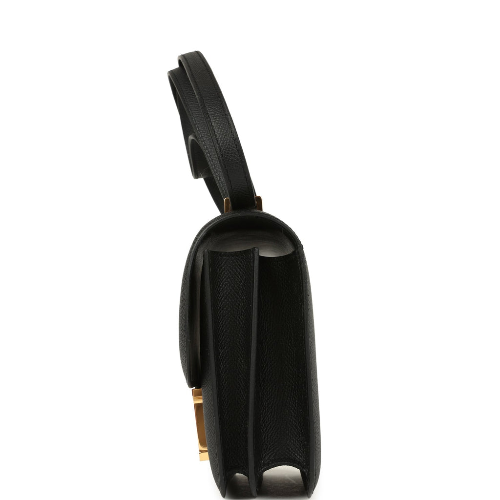 Hermes Constance 18 Black Epsom Gold Hardware