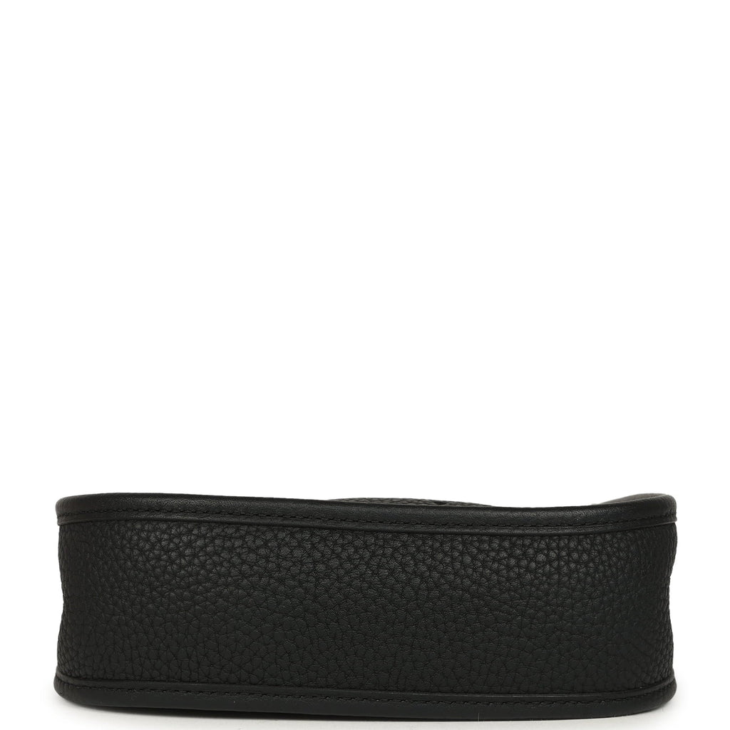 Pre-owned Hermes Evelyne TPM Black Clemence Gold Hardware
