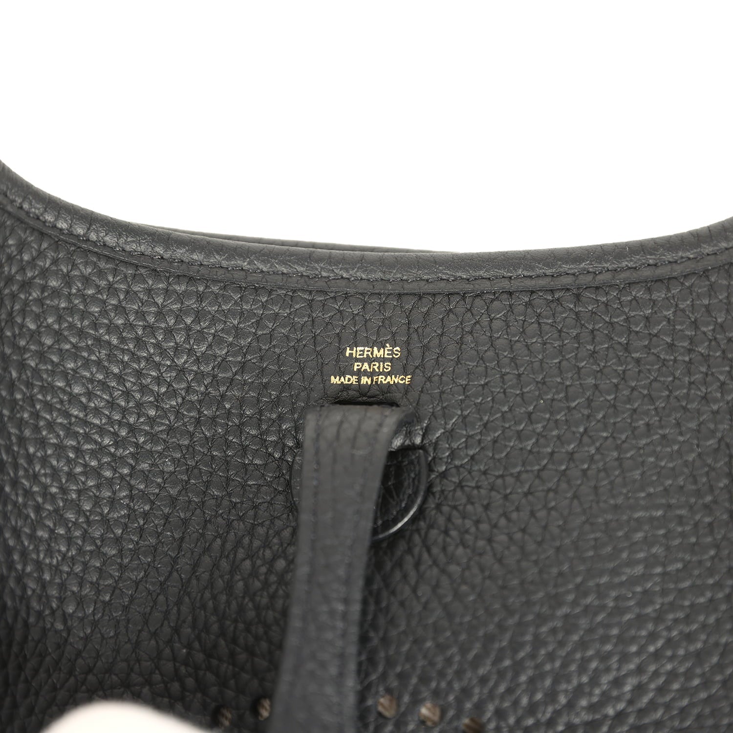 Pre-owned Hermes Evelyne TPM Black Clemence Gold Hardware