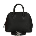 Hermes 1923 Bolide Mini Black Chevre Mysore Palladium Hardware