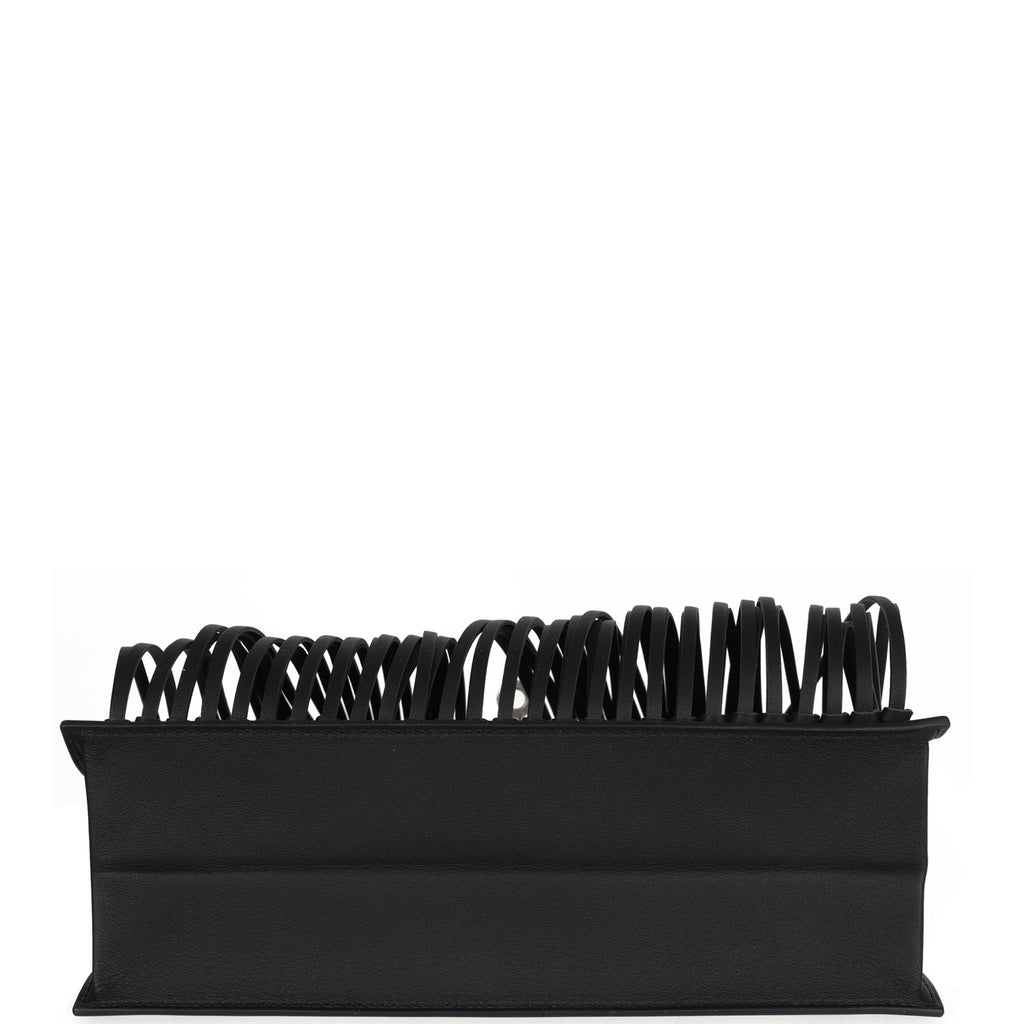 Hermes Kelly Danse Anate Black Swift Palladium Hardware