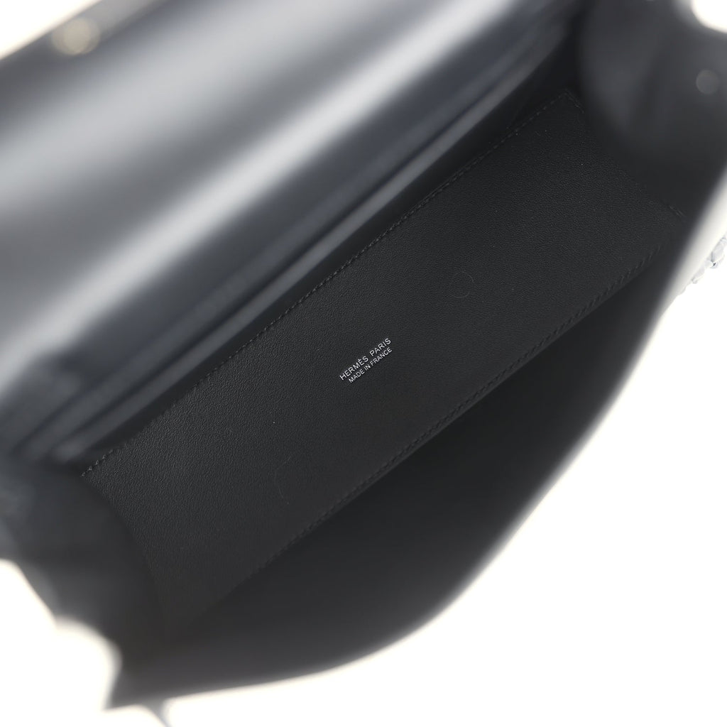 Hermes Kelly Danse Anate Black Swift Palladium Hardware