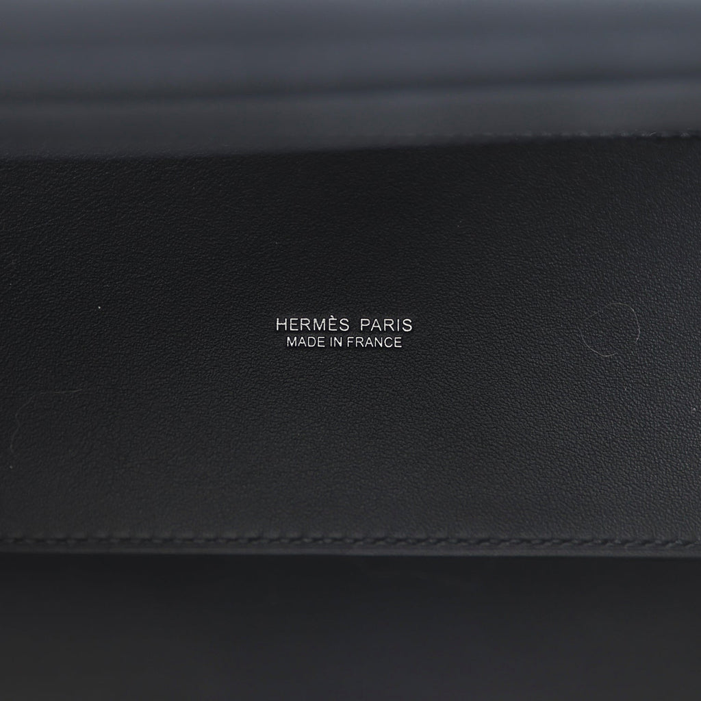 Hermes Kelly Danse Anate Black Swift Palladium Hardware