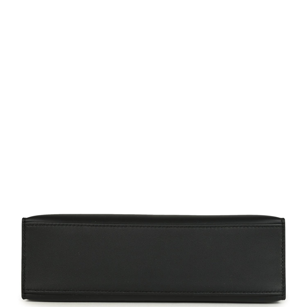 Hermes Kelly Pochette Black Swift Gold Hardware