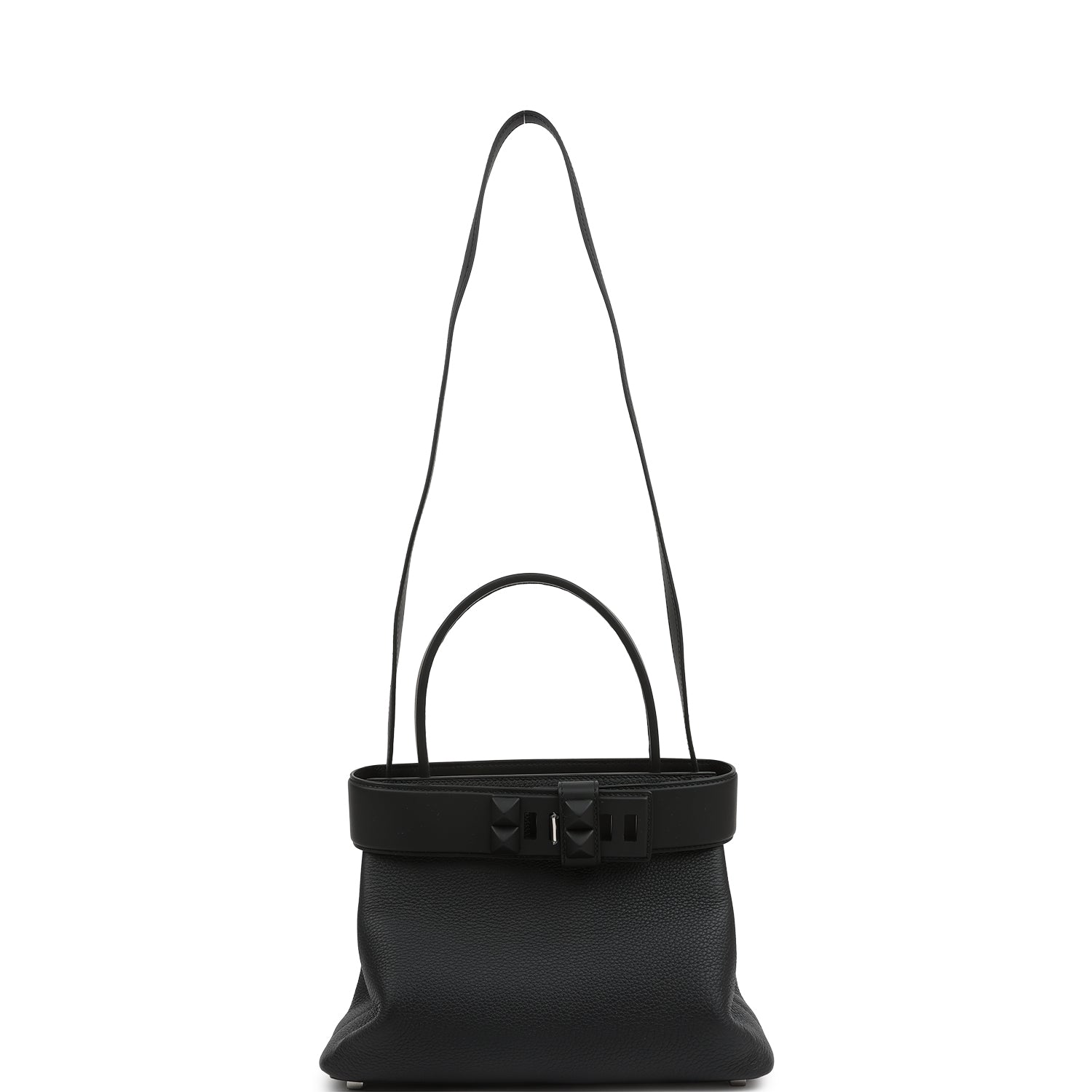 Hermes Medor Bag Black Togo and Swift Palladium Hardware