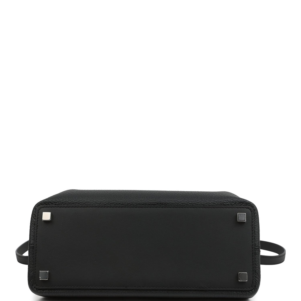 Hermes Medor Bag Black Togo and Swift Palladium Hardware