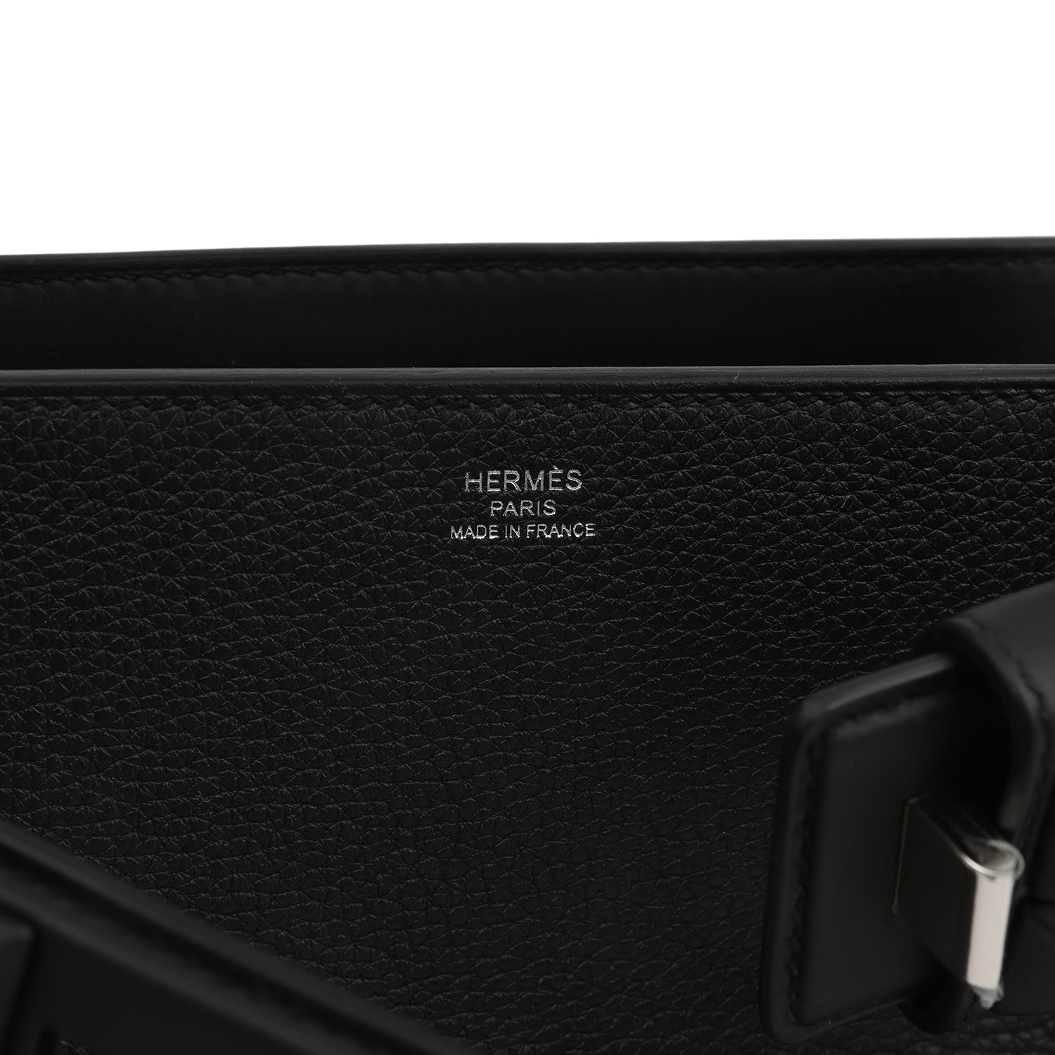 Hermes Medor Bag Black Togo and Swift Palladium Hardware