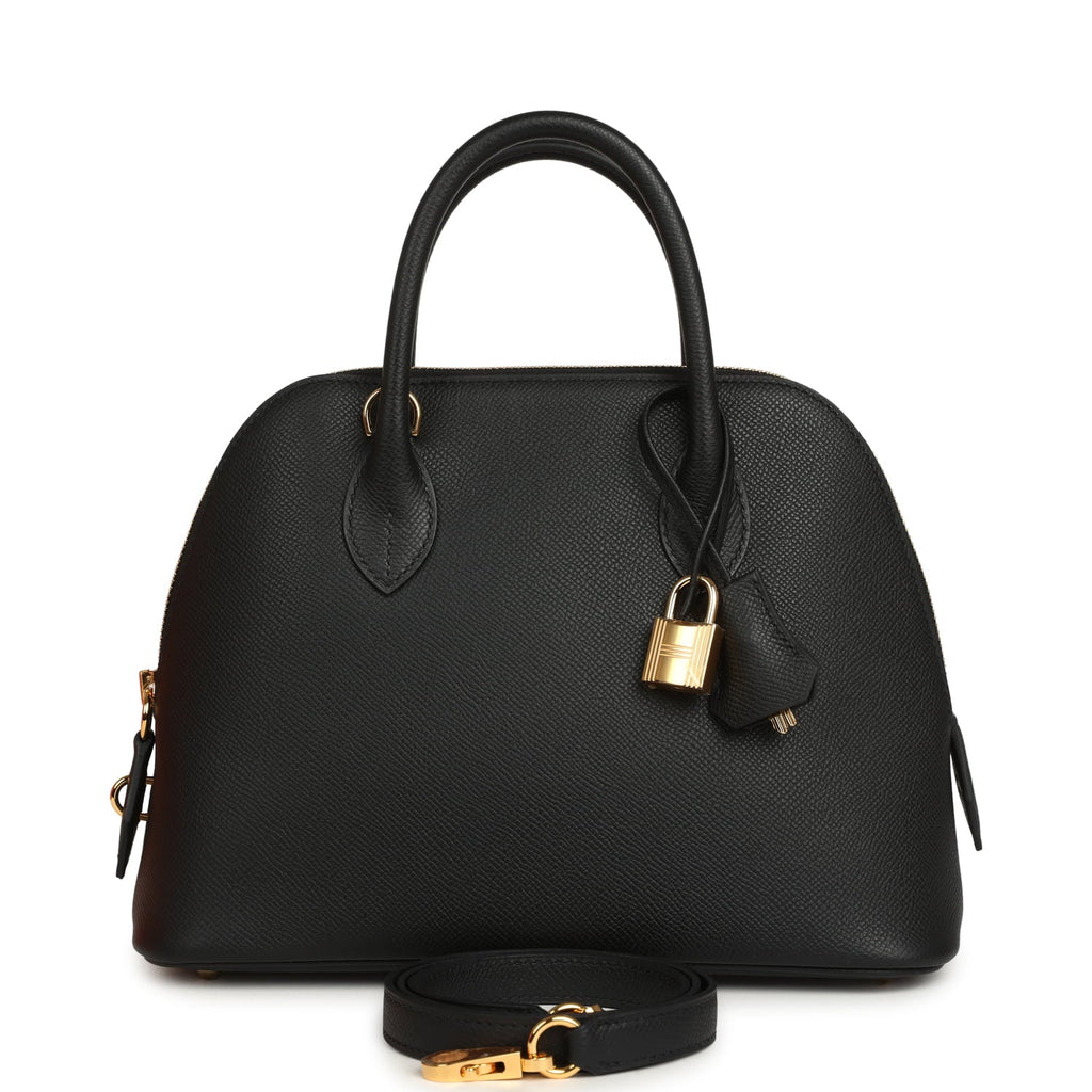 Hermes 1923 Bolide 25 Black Epsom Gold Hardware