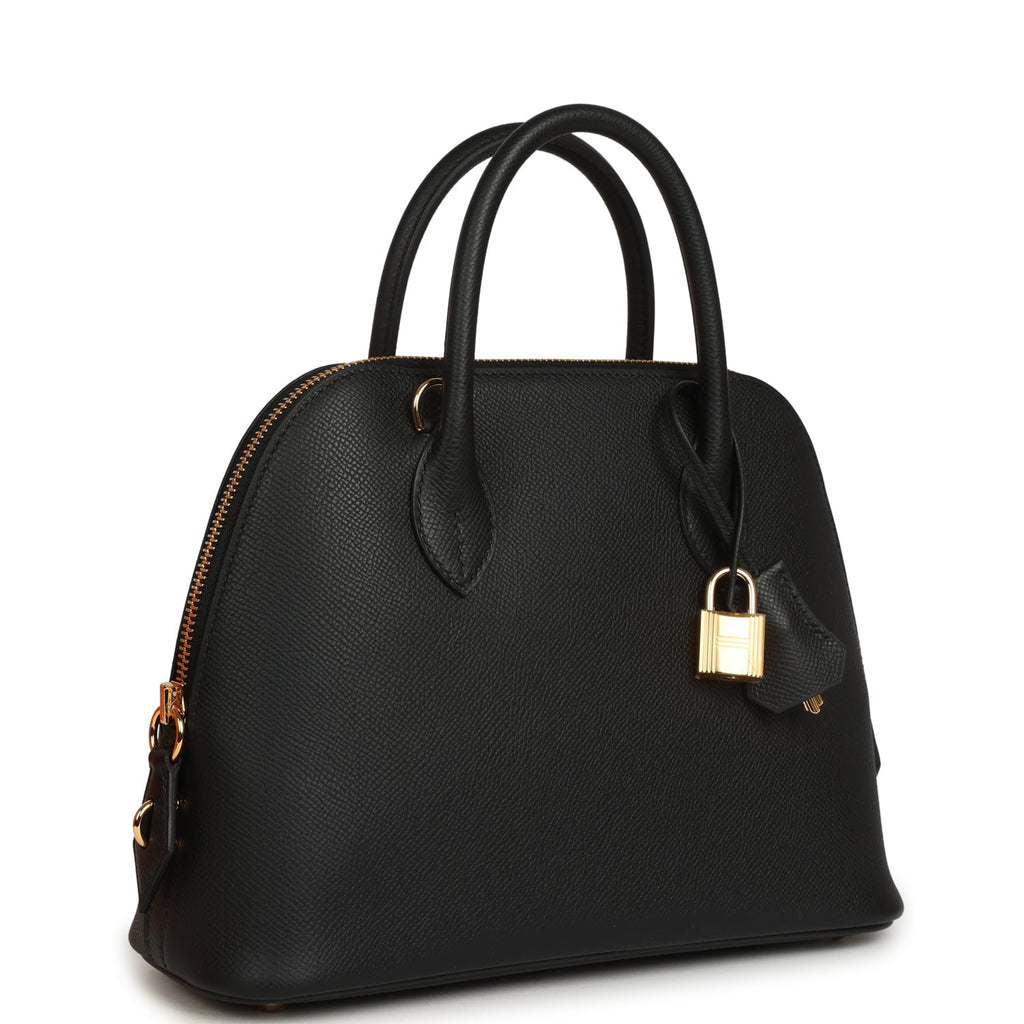 Hermes 1923 Bolide 25 Black Epsom Gold Hardware