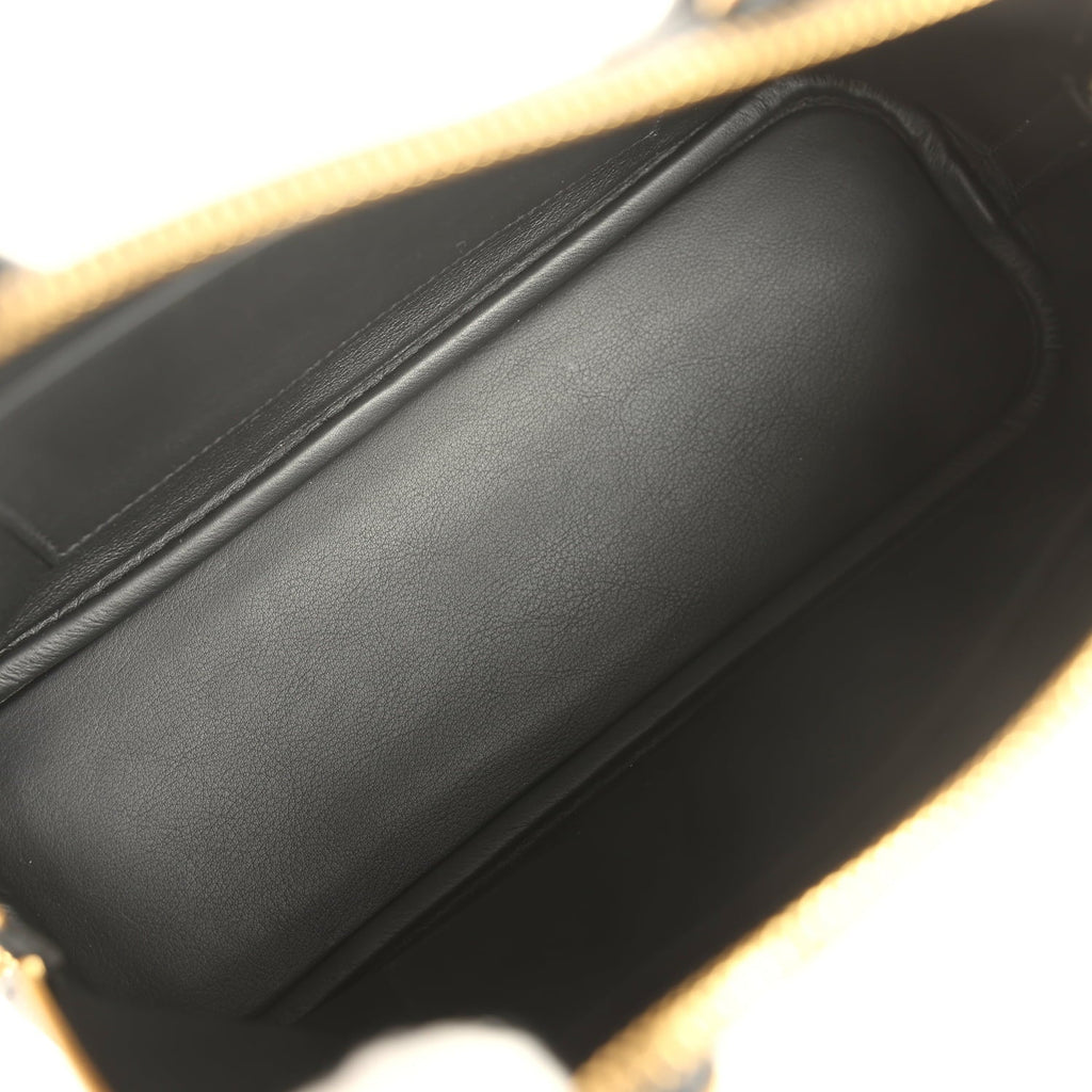 Hermes 1923 Bolide 25 Black Epsom Gold Hardware