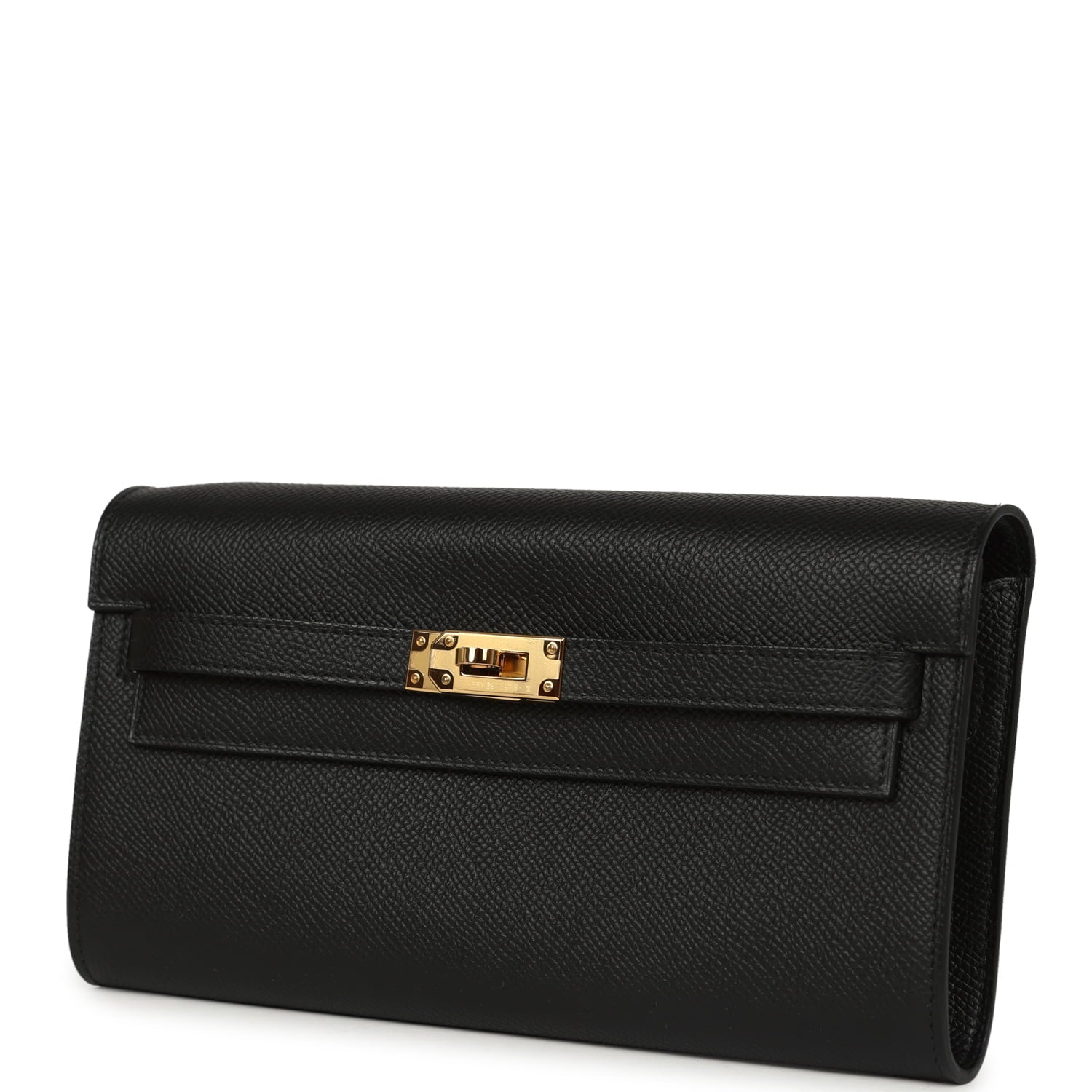 Hermes Kelly Wallet To Go Black Epsom Gold Hardware