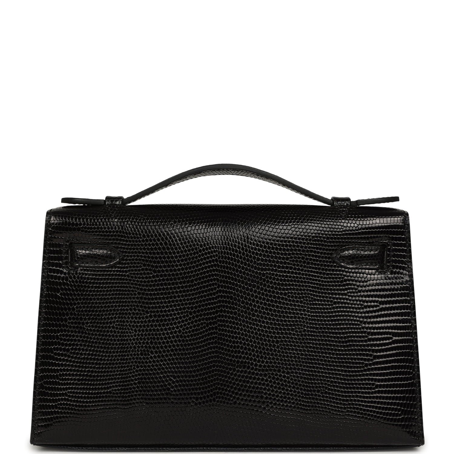 Hermes Kelly Pochette Black Varanus Niloticus Lizard Palladium Hardware