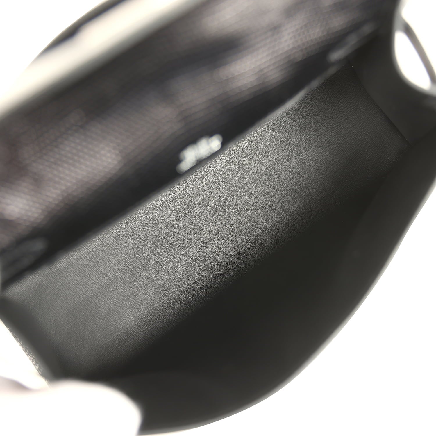 Hermes Kelly Pochette Black Varanus Niloticus Lizard Palladium Hardware