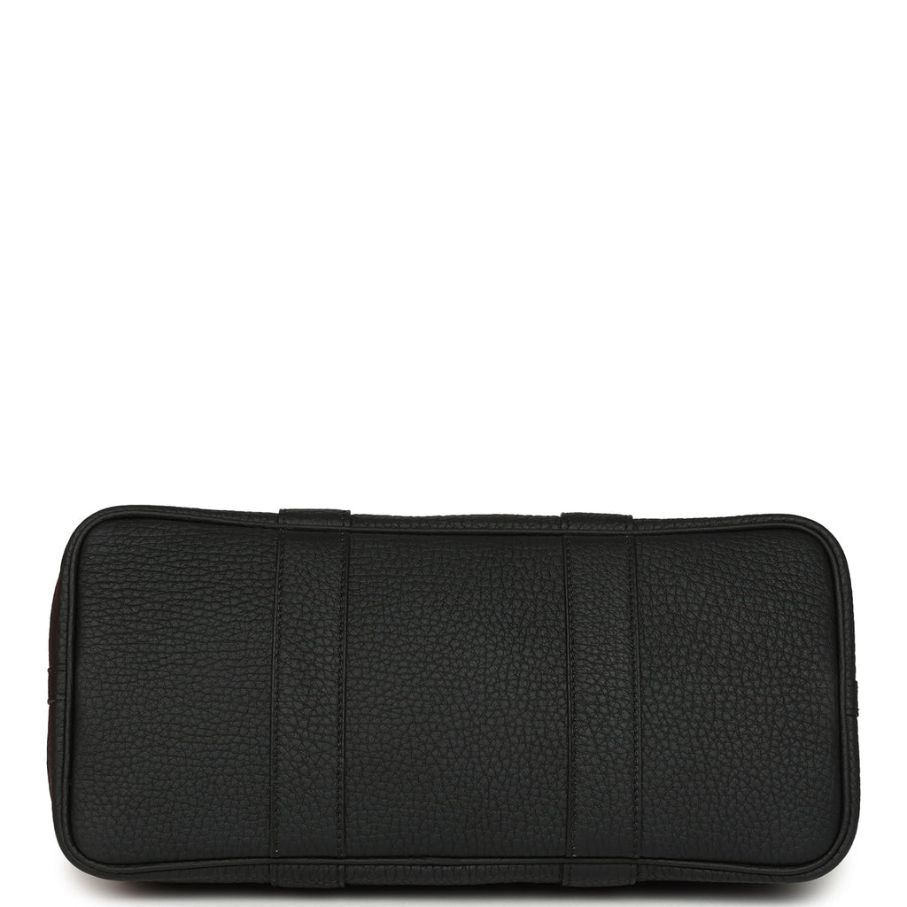 Hermes Garden Party 30 Black Negonda Palladium Hardware