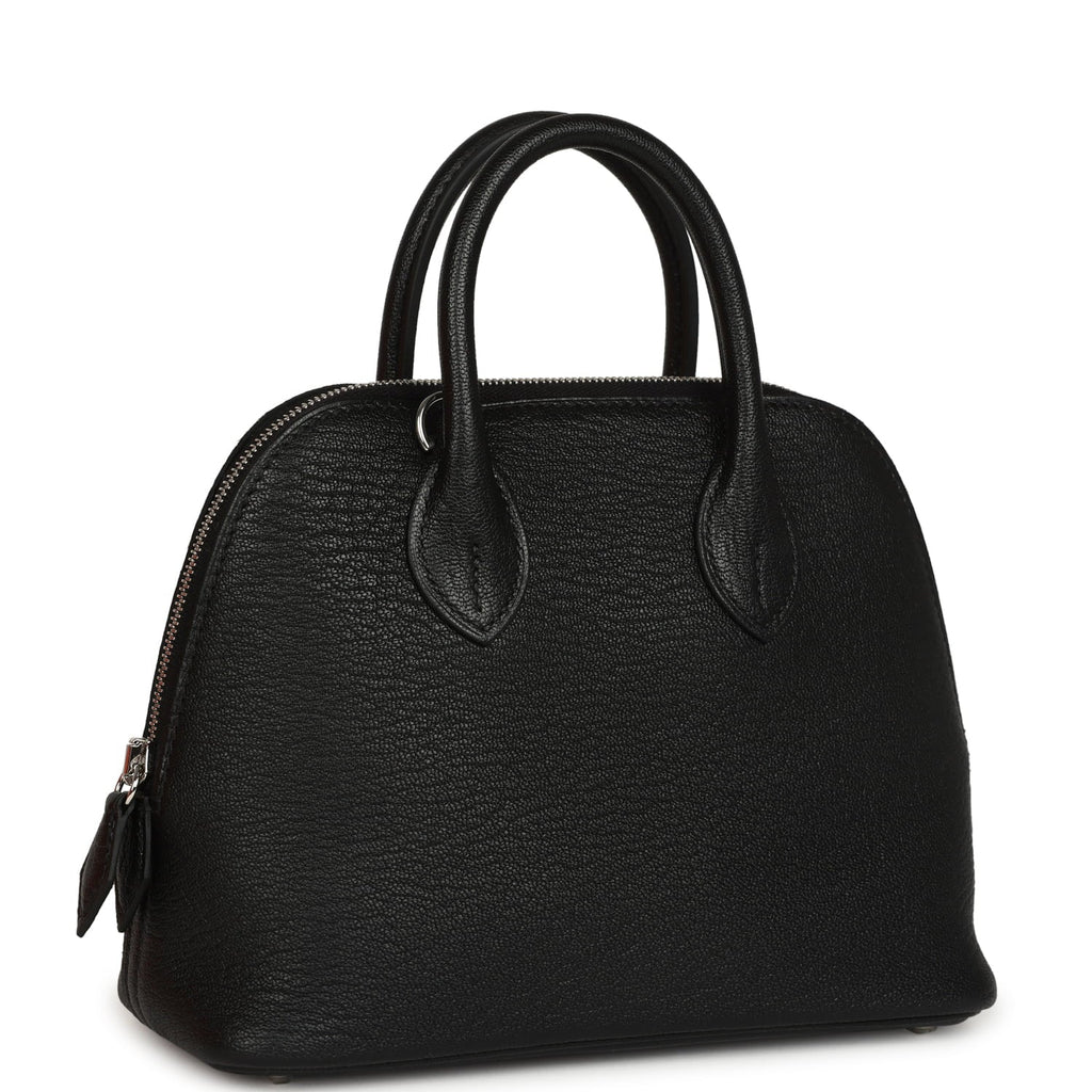 Hermes 1923 Bolide Mini Black Chevre Mysore Palladium Hardware