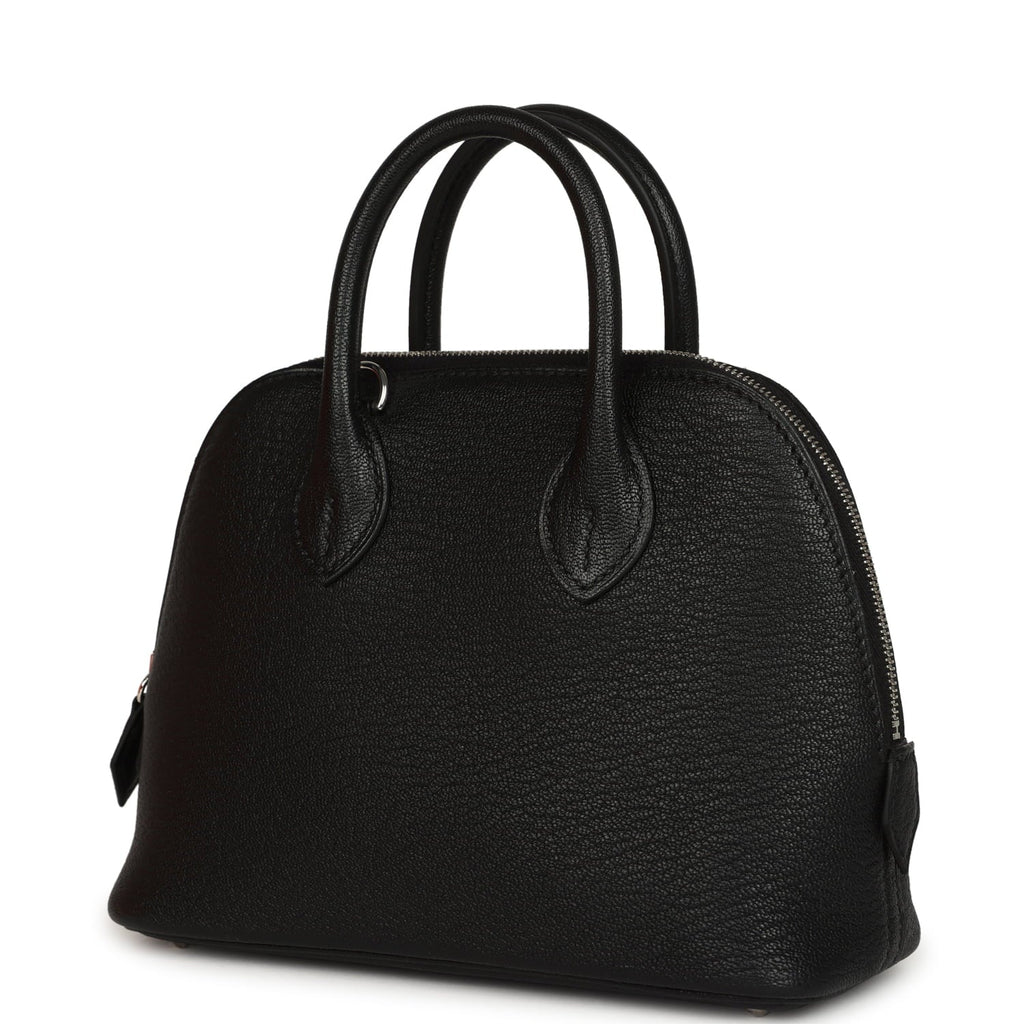 Hermes 1923 Bolide Mini Black Chevre Mysore Palladium Hardware
