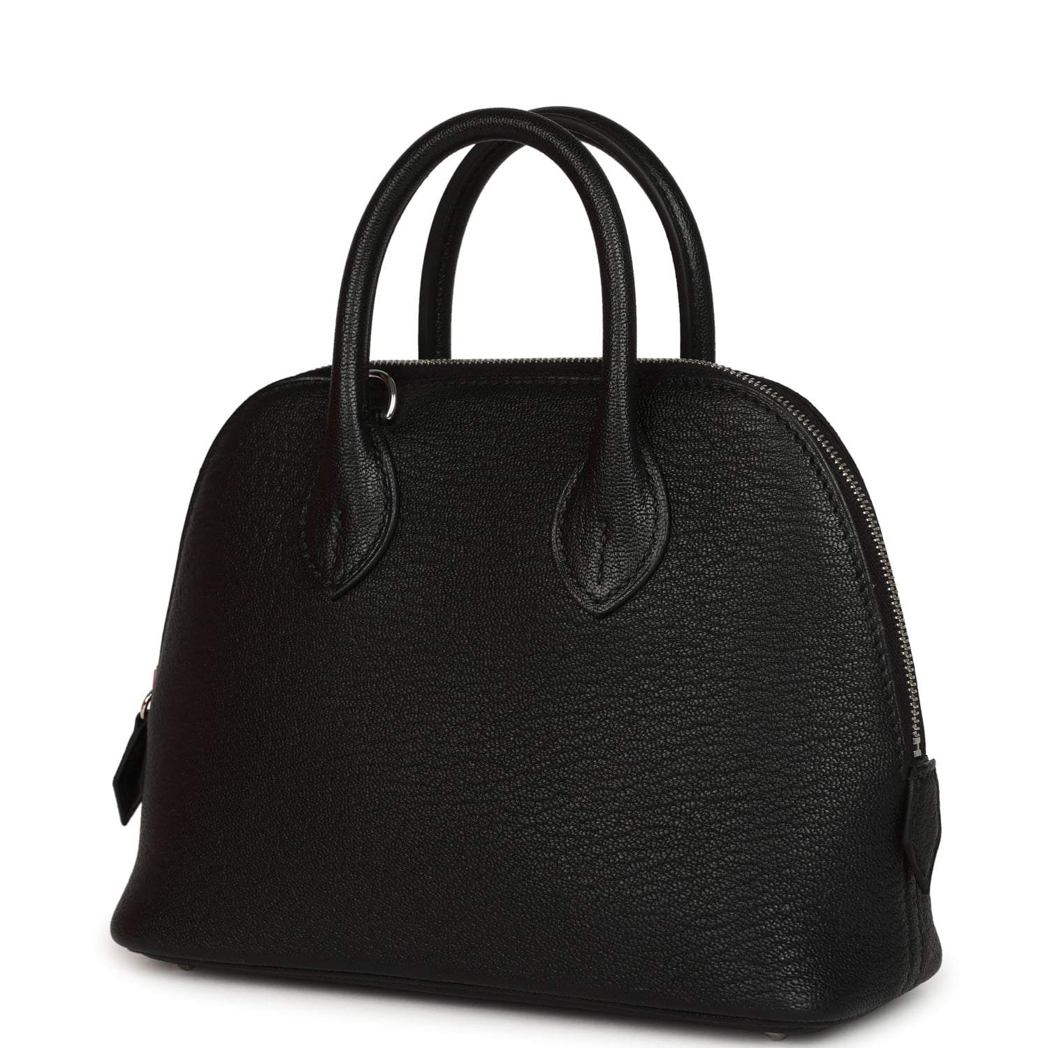 Hermes 1923 Bolide Mini Black Chevre Mysore Palladium Hardware