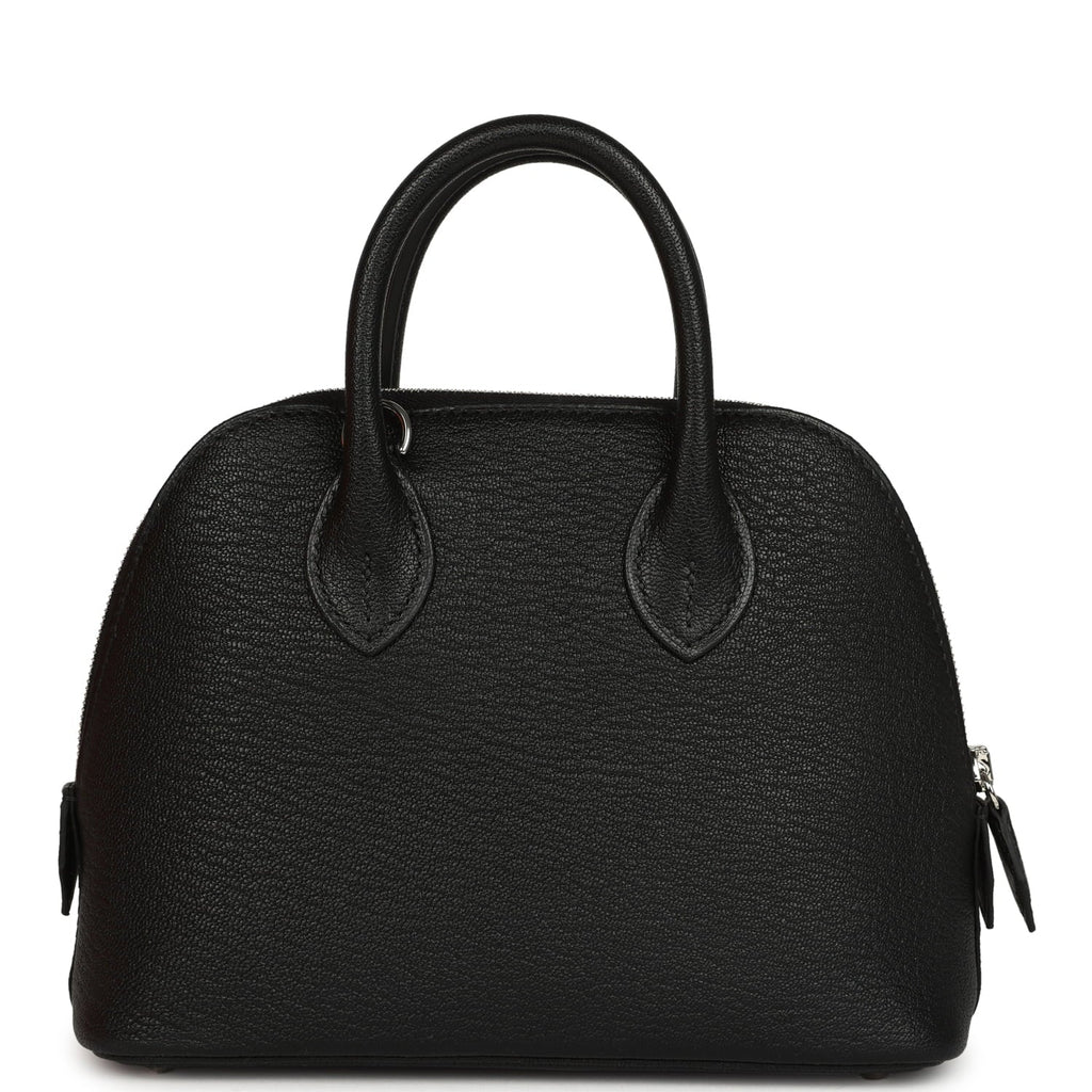 Hermes 1923 Bolide Mini Black Chevre Mysore Palladium Hardware