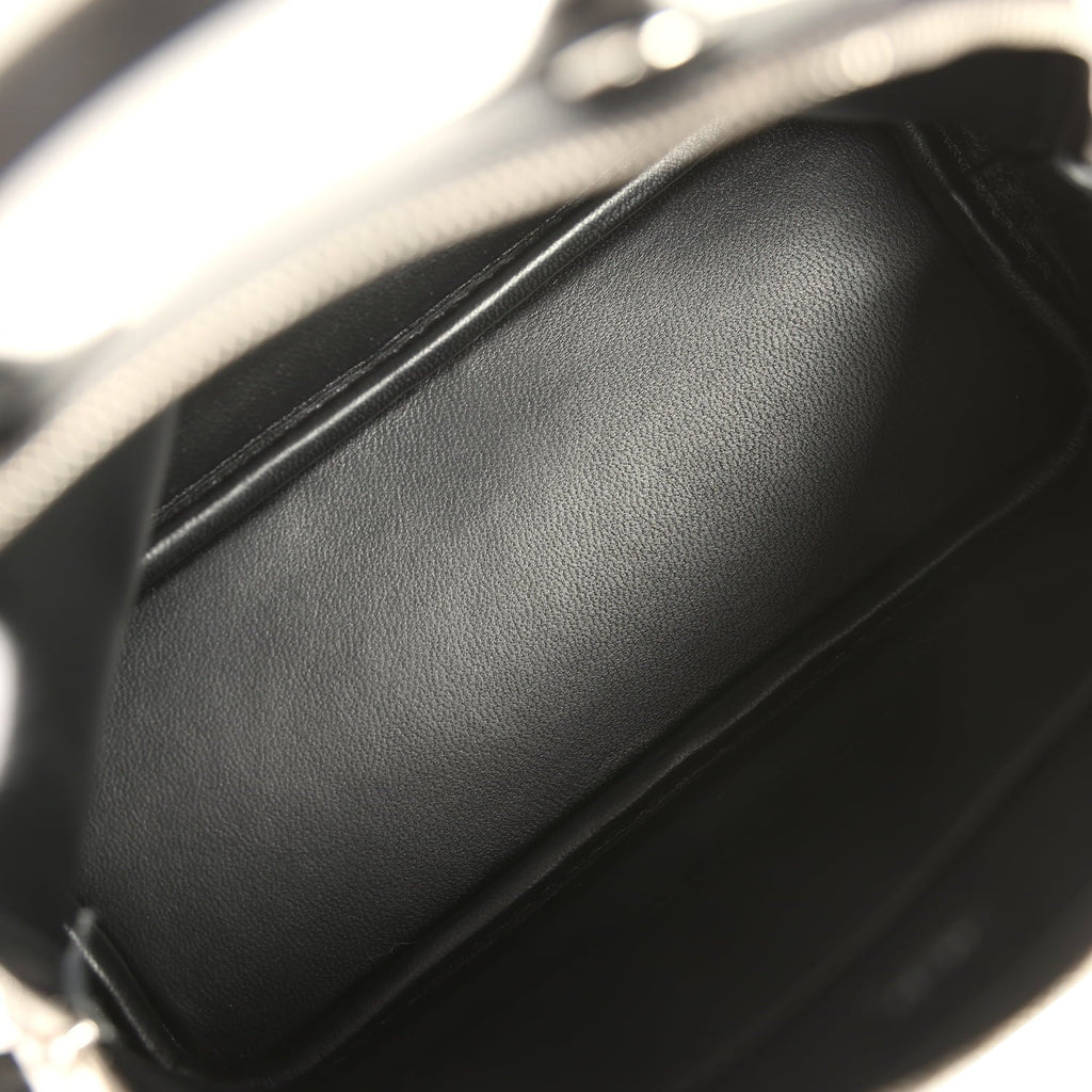 Hermes 1923 Bolide Mini Black Chevre Mysore Palladium Hardware