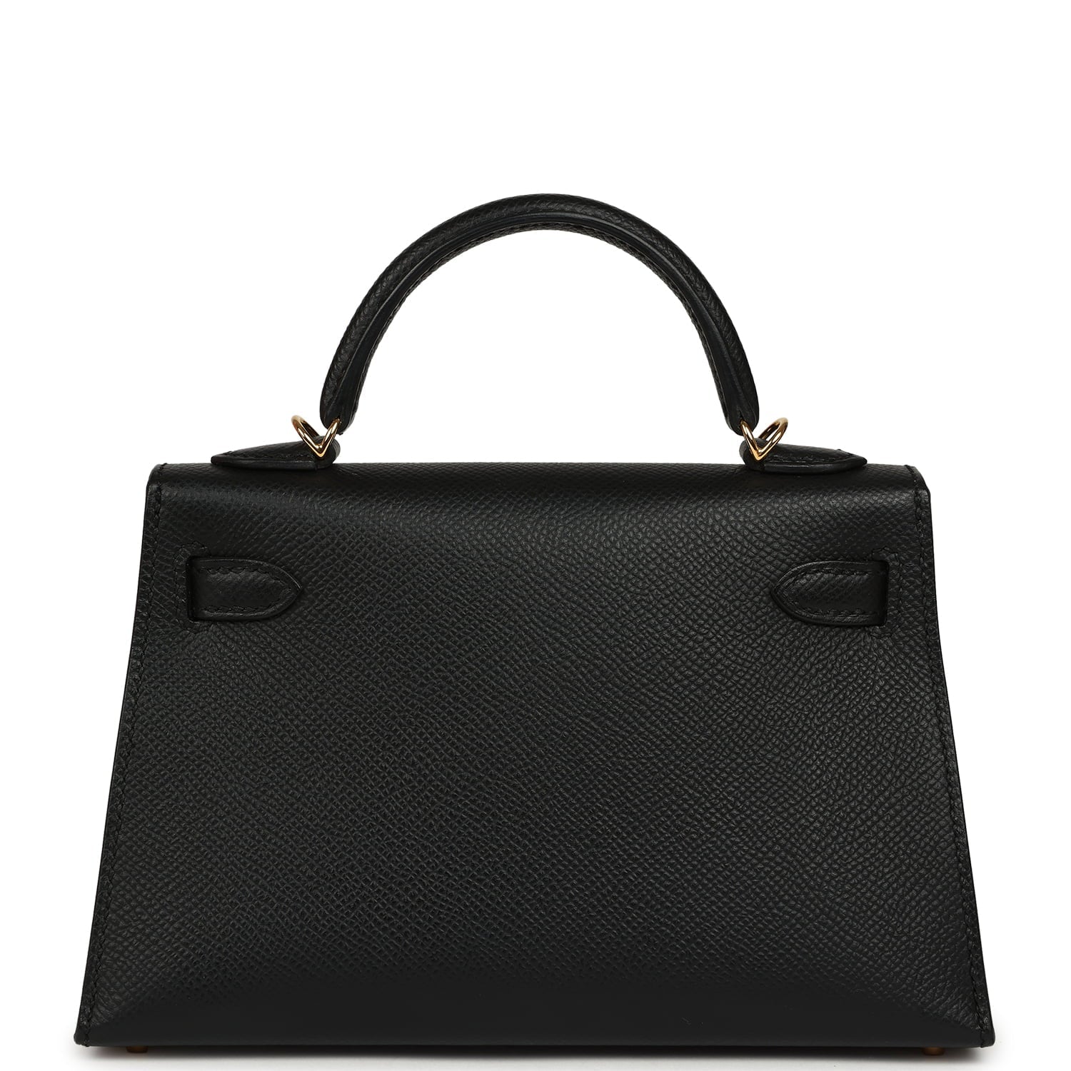 Hermes Kelly Sellier 20 Black Epsom Gold Hardware