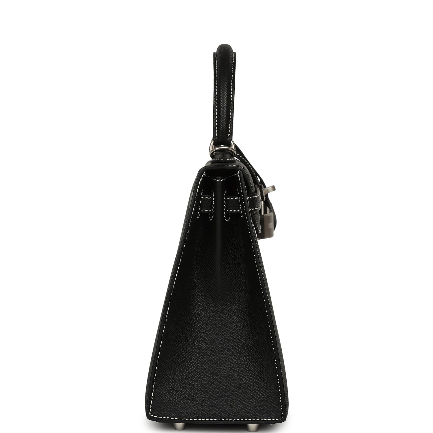Hermes Special Order (HSS) Kelly Sellier 25 Black Verso Epsom Brushed Palladium Hardware