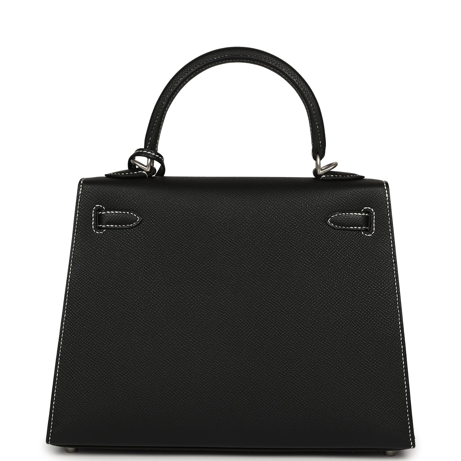 Hermes Special Order (HSS) Kelly Sellier 25 Black Verso Epsom Brushed Palladium Hardware