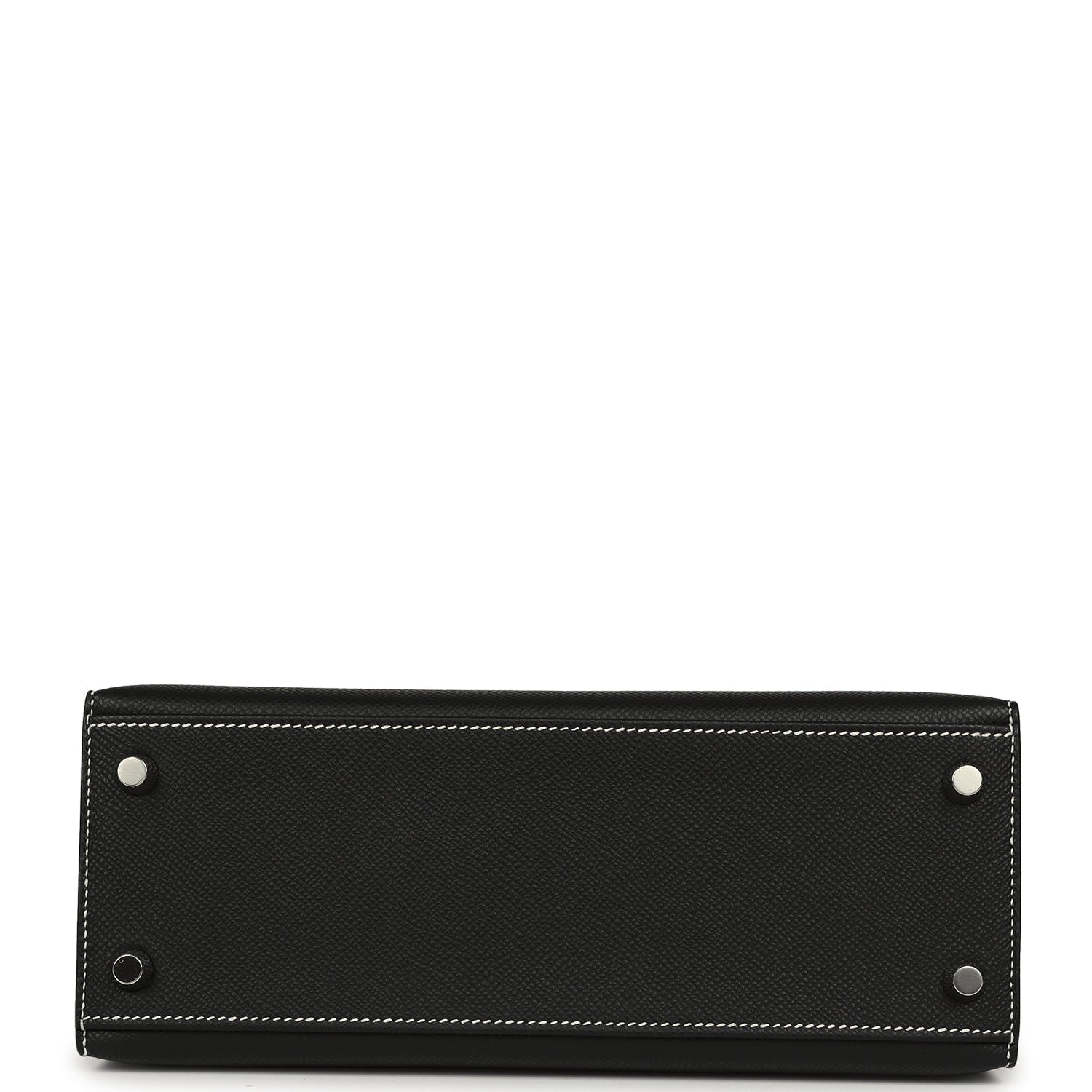 Hermes Special Order (HSS) Kelly Sellier 25 Black Verso Epsom Brushed Palladium Hardware