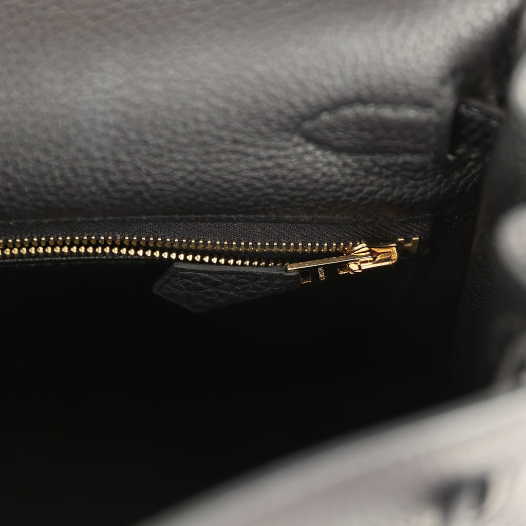 Hermes Kelly Retourne 25 Black Togo and Varanus Niloticus Lizard Touch Gold Hardware