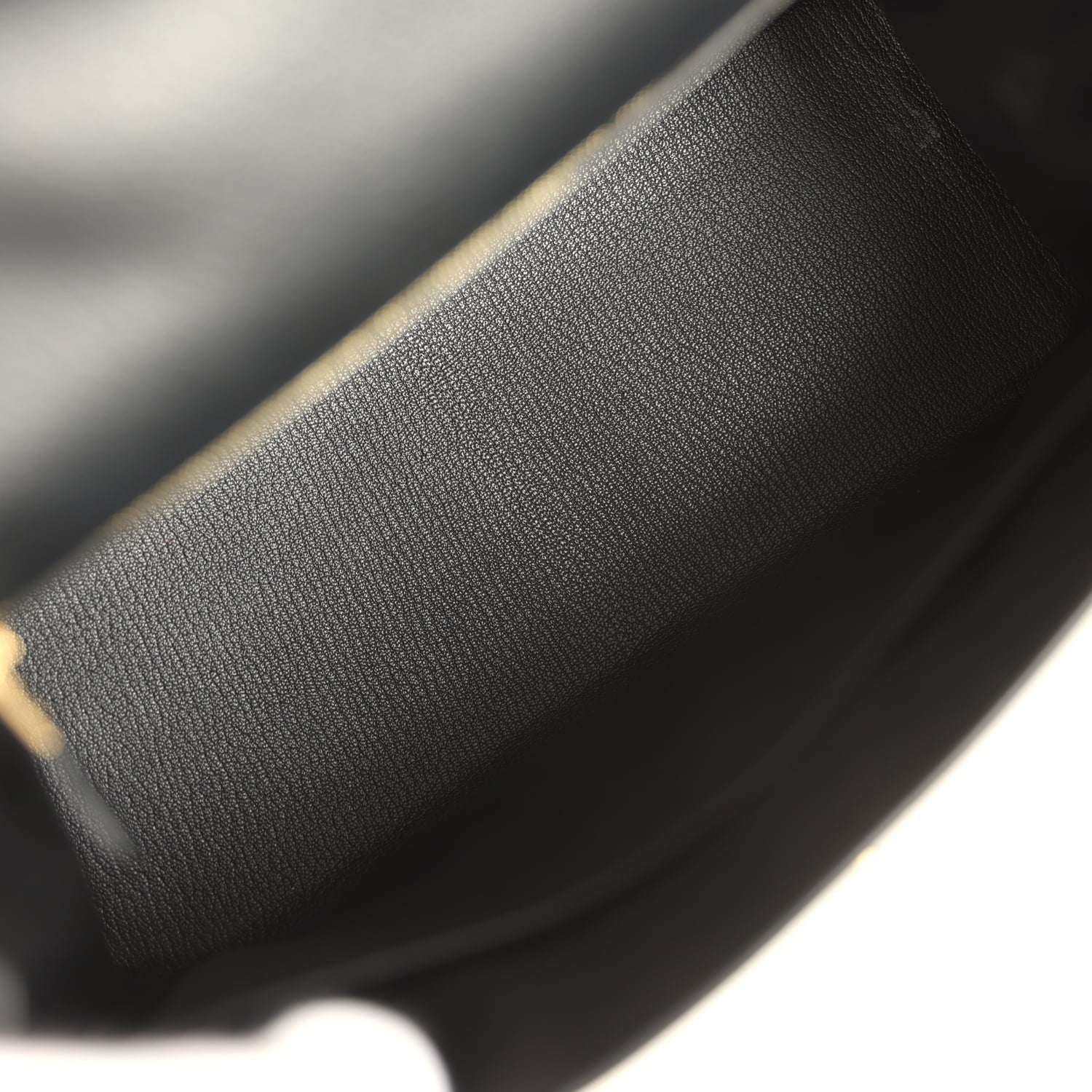 Pre-owned Hermes Special Order (HSS) Kelly Sellier 28 Black Chevre Mysore Permabrass Hardware