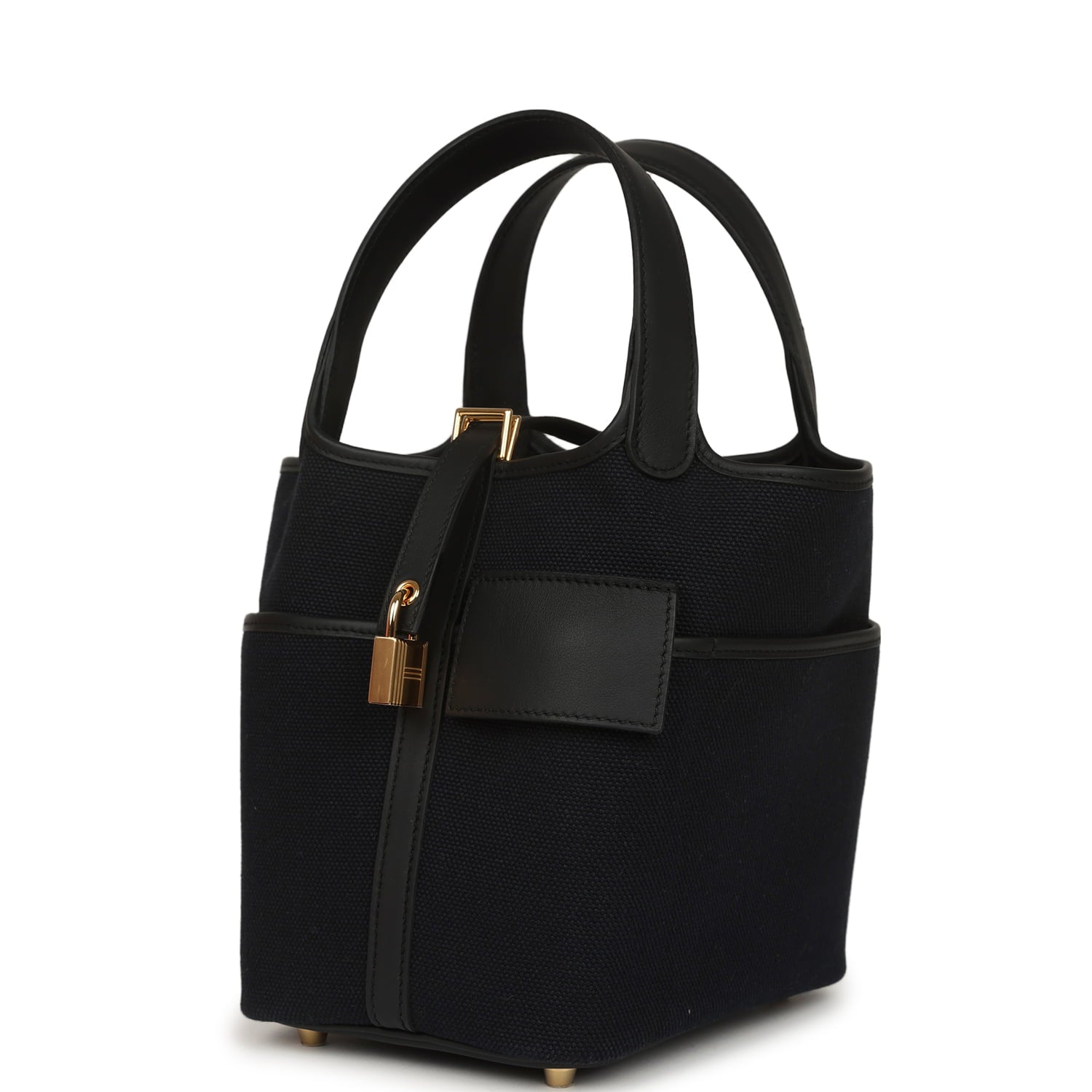 Hermes Picotin Cargo 18 Black Toile Goeland and Swift Gold Hardware