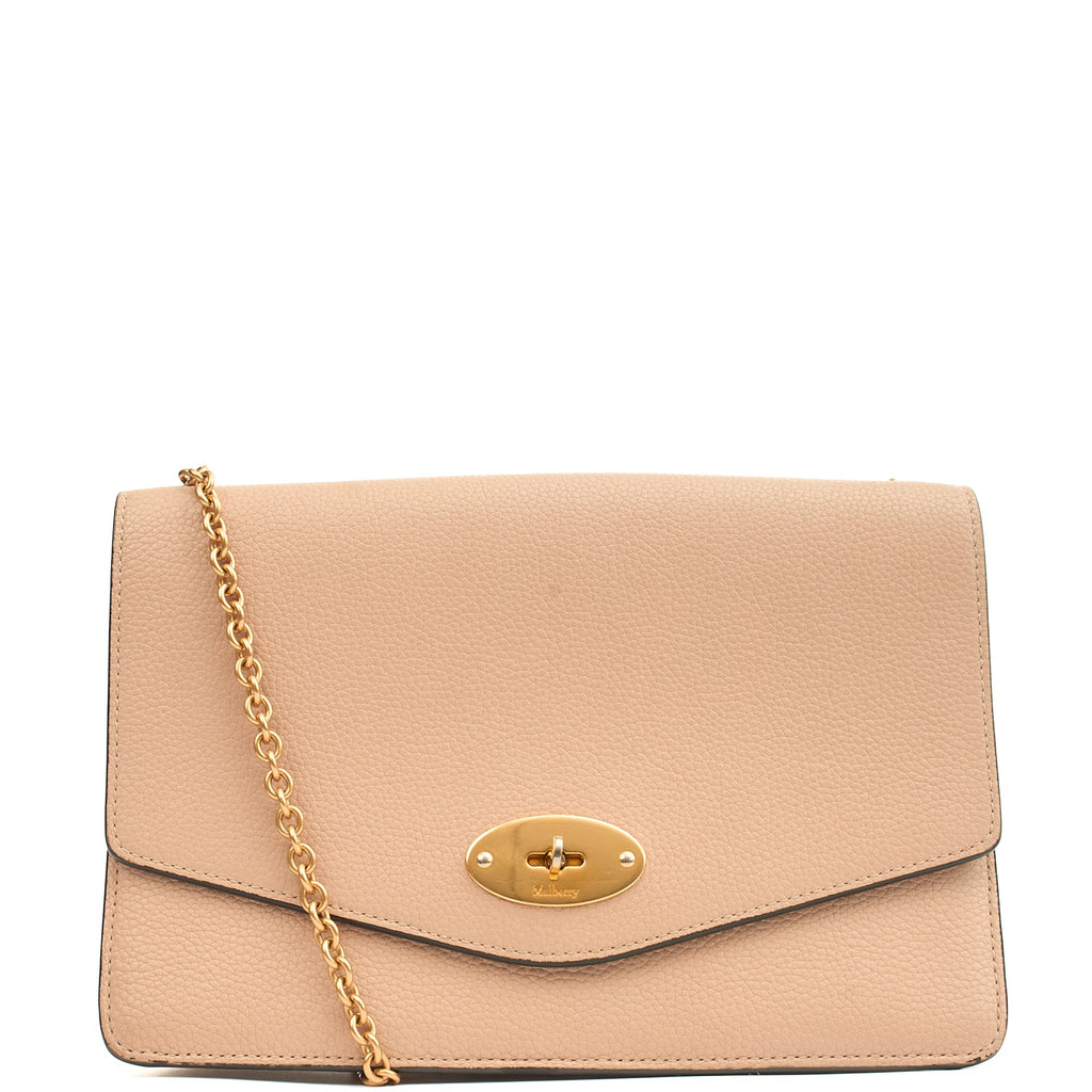 Mulberry Cross Body Darley in Rose Water, Calfskin Leather