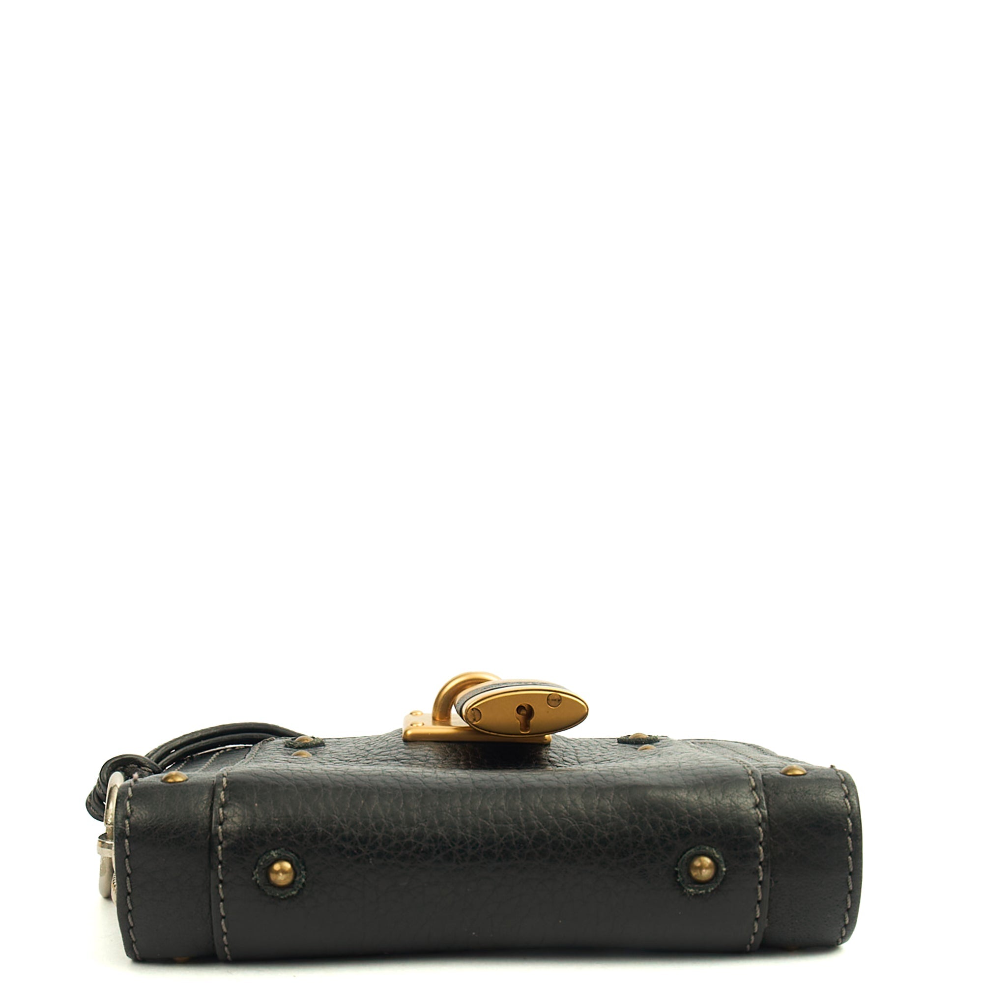 Chloe Wallet Paddington Wallet in Black, Calfskin Leather