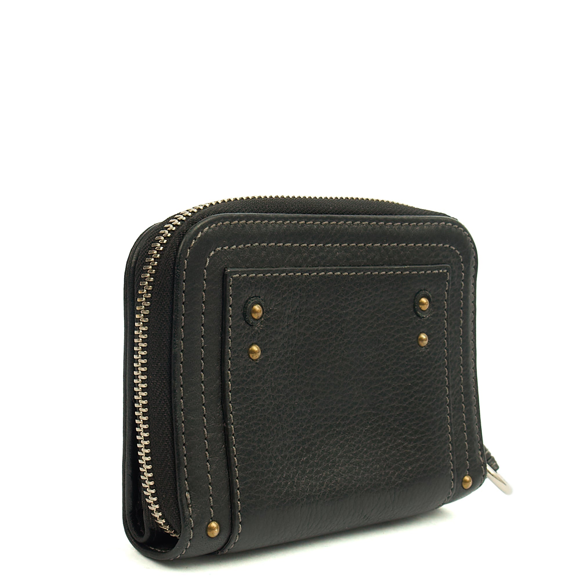 Chloe Wallet Paddington Wallet in Black, Calfskin Leather