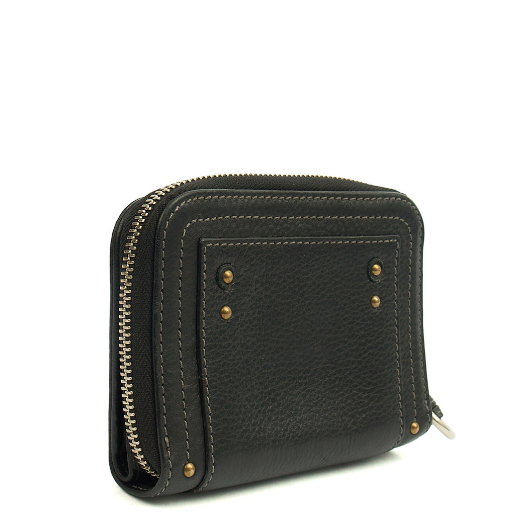 Chloe Wallet Paddington Wallet in Black, Calfskin Leather