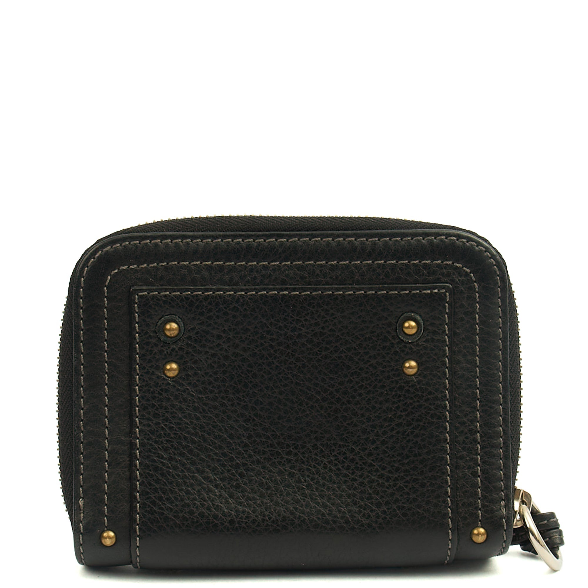 Chloe Wallet Paddington Wallet in Black, Calfskin Leather