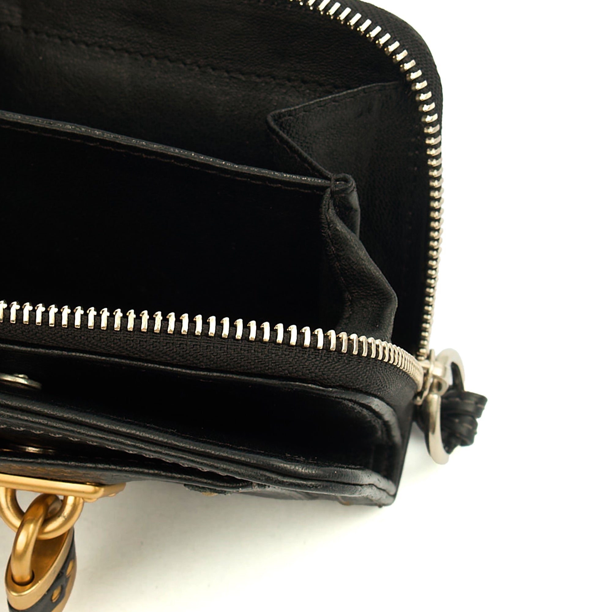 Chloe Wallet Paddington Wallet in Black, Calfskin Leather