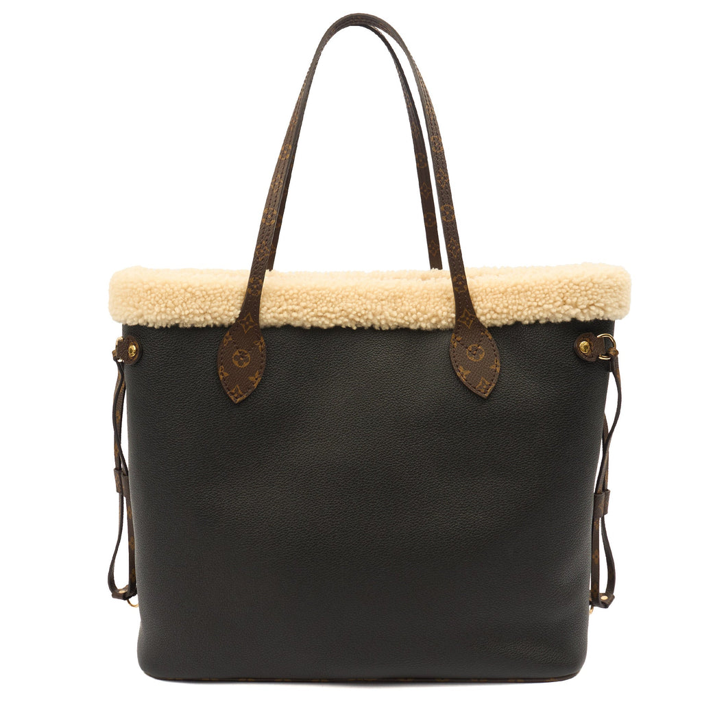 Louis Vuitton Tote Neverfull MM in Black, Leather