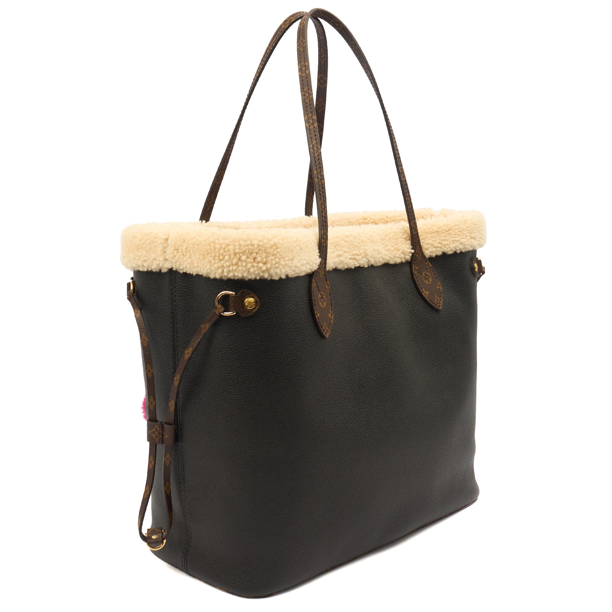 Louis Vuitton Tote Neverfull MM in Black, Leather