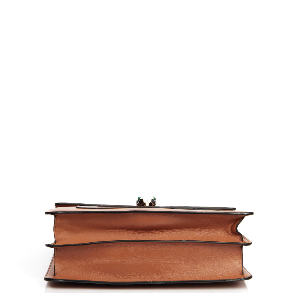 Bulgari Shoulder Bag Serpenti Forever Crossbody in Brown, Leather