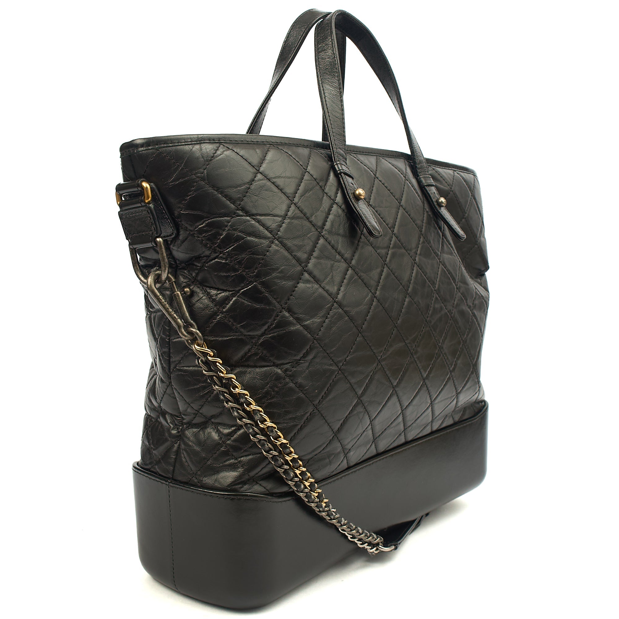 Chanel Shoulder Bag Gabrielle Hobo - Large in Black, Leather