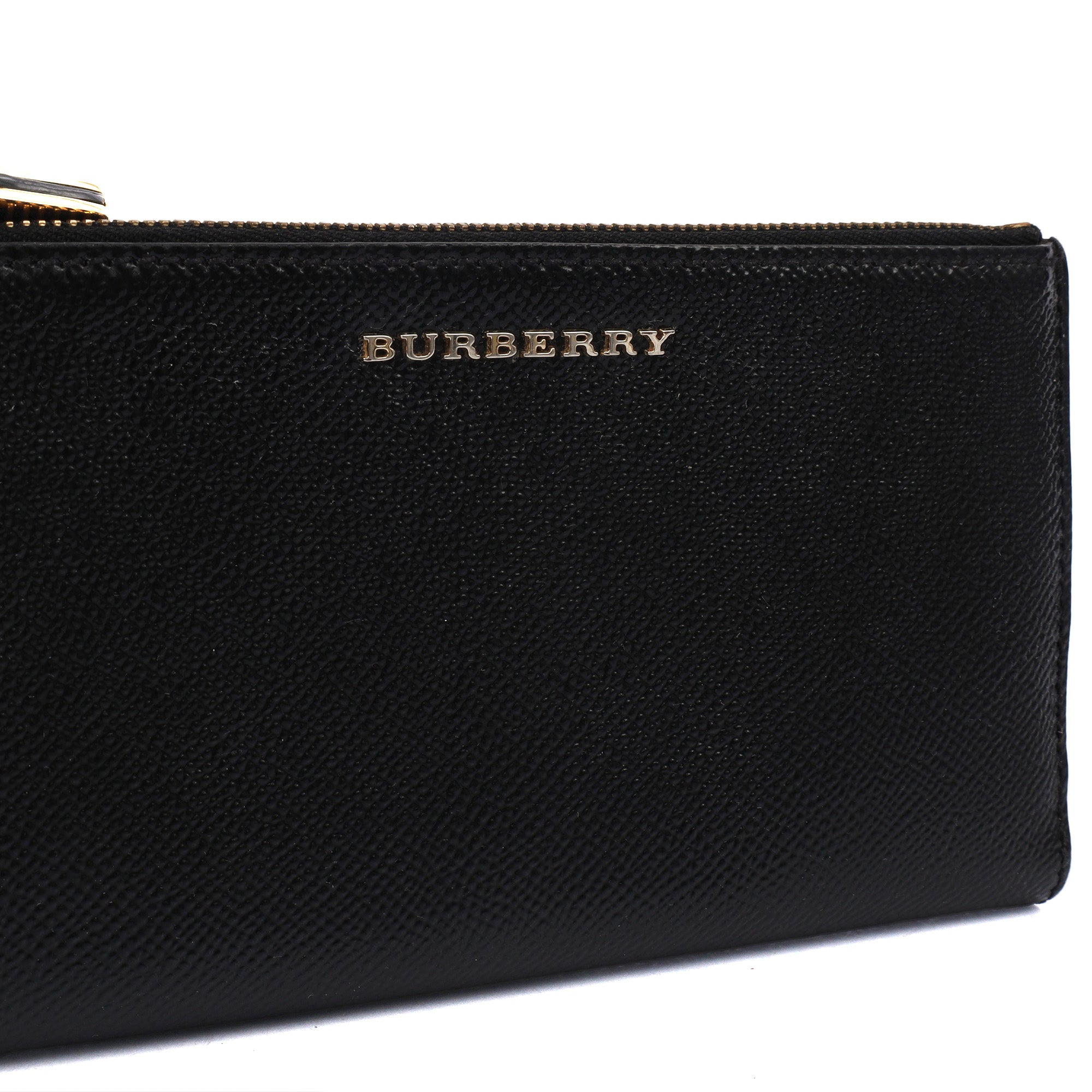 Burberry Purse Wallet in Black, Leather