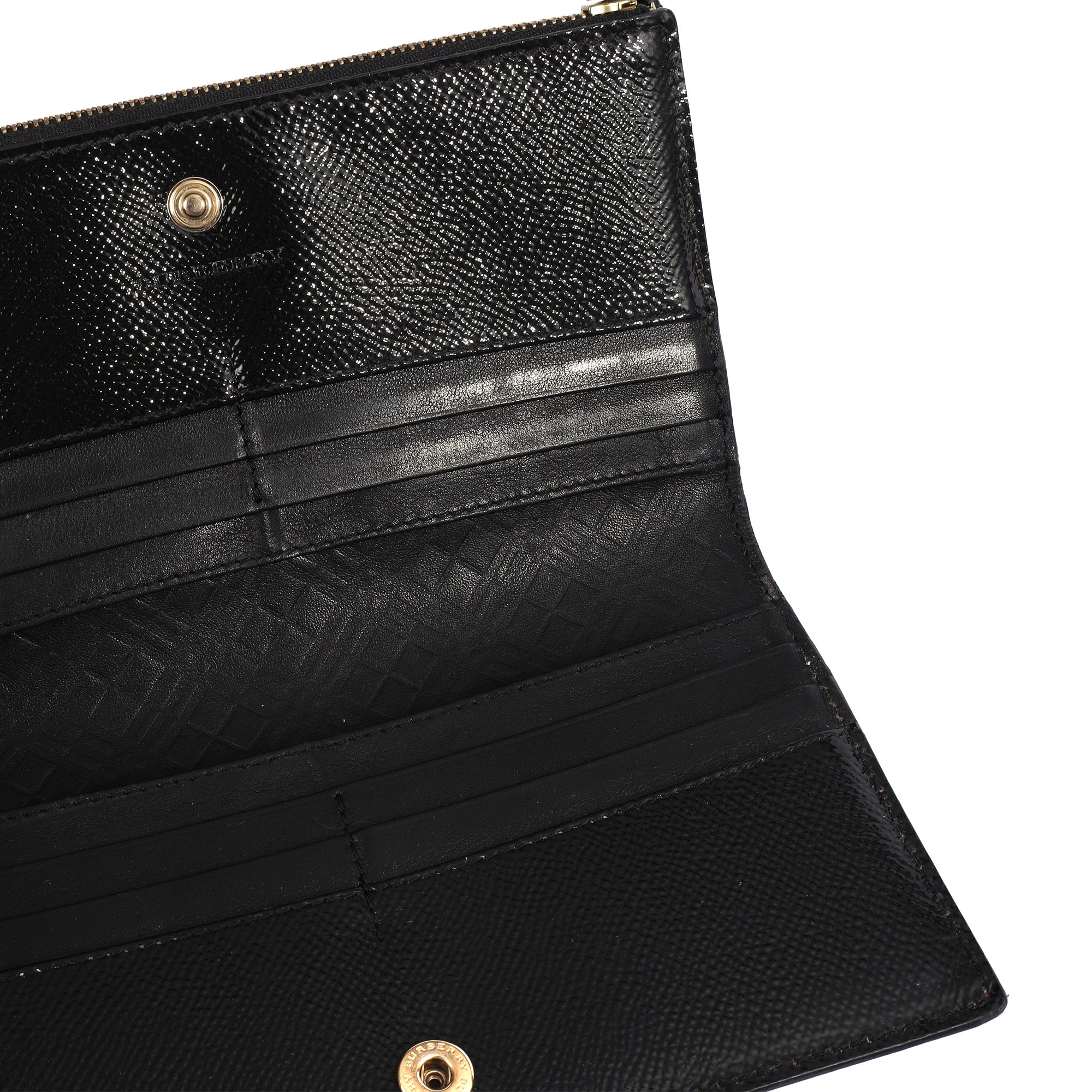 Burberry Purse Wallet in Black, Leather