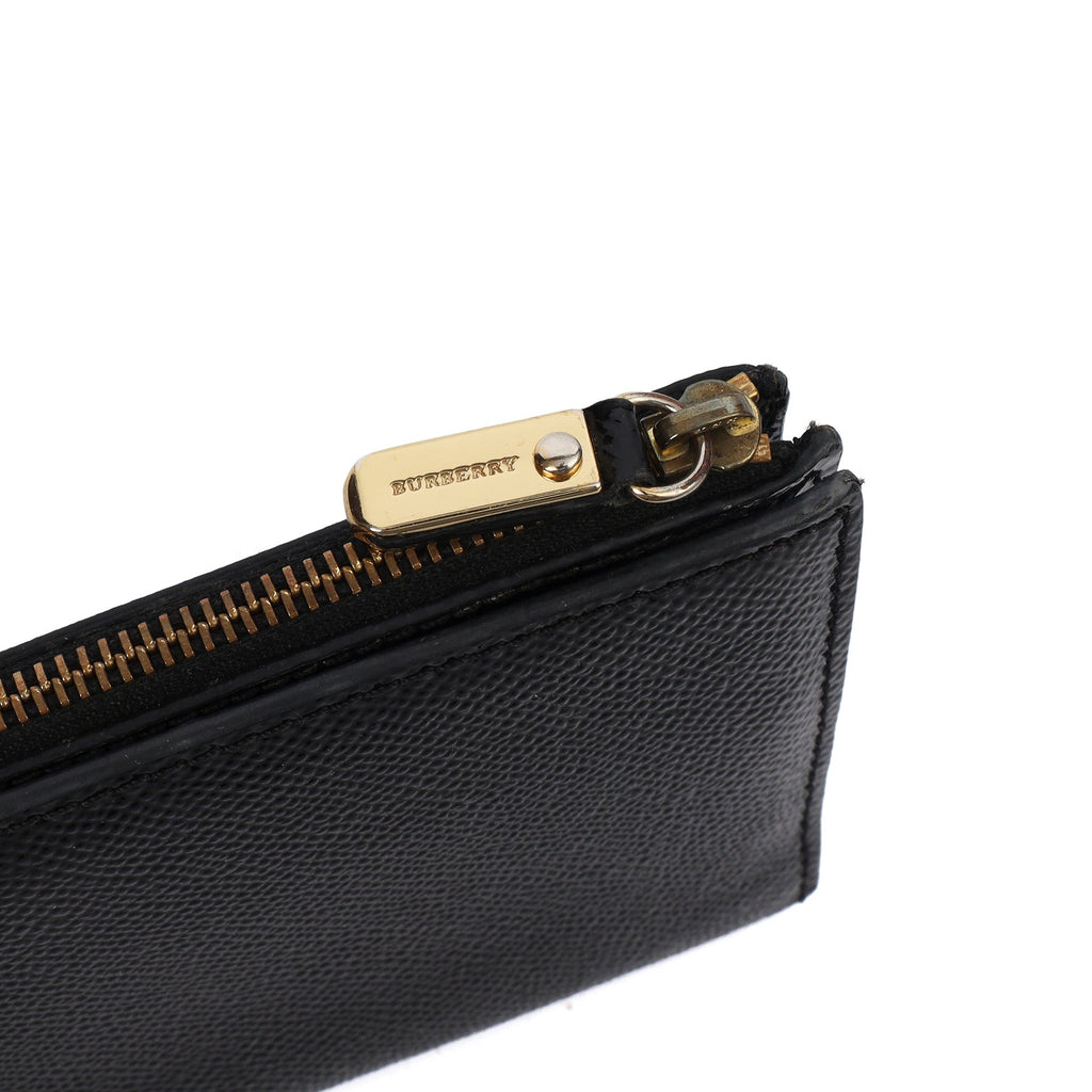 Burberry Purse Wallet in Black, Leather