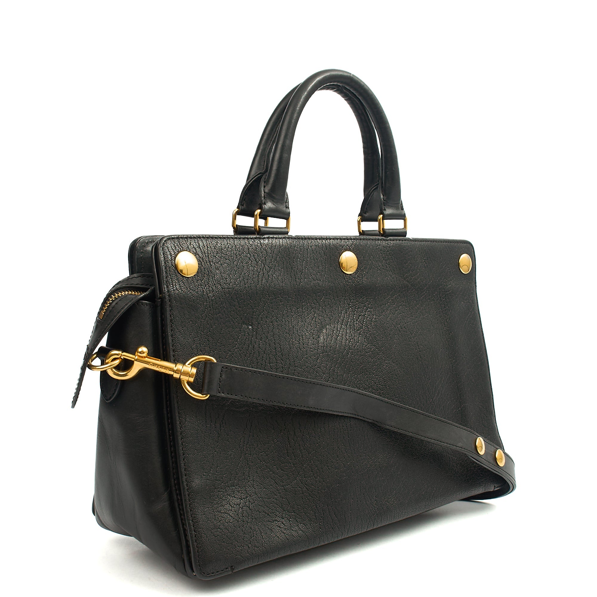 Mulberry Tote Chester in Black, Calfskin Leather