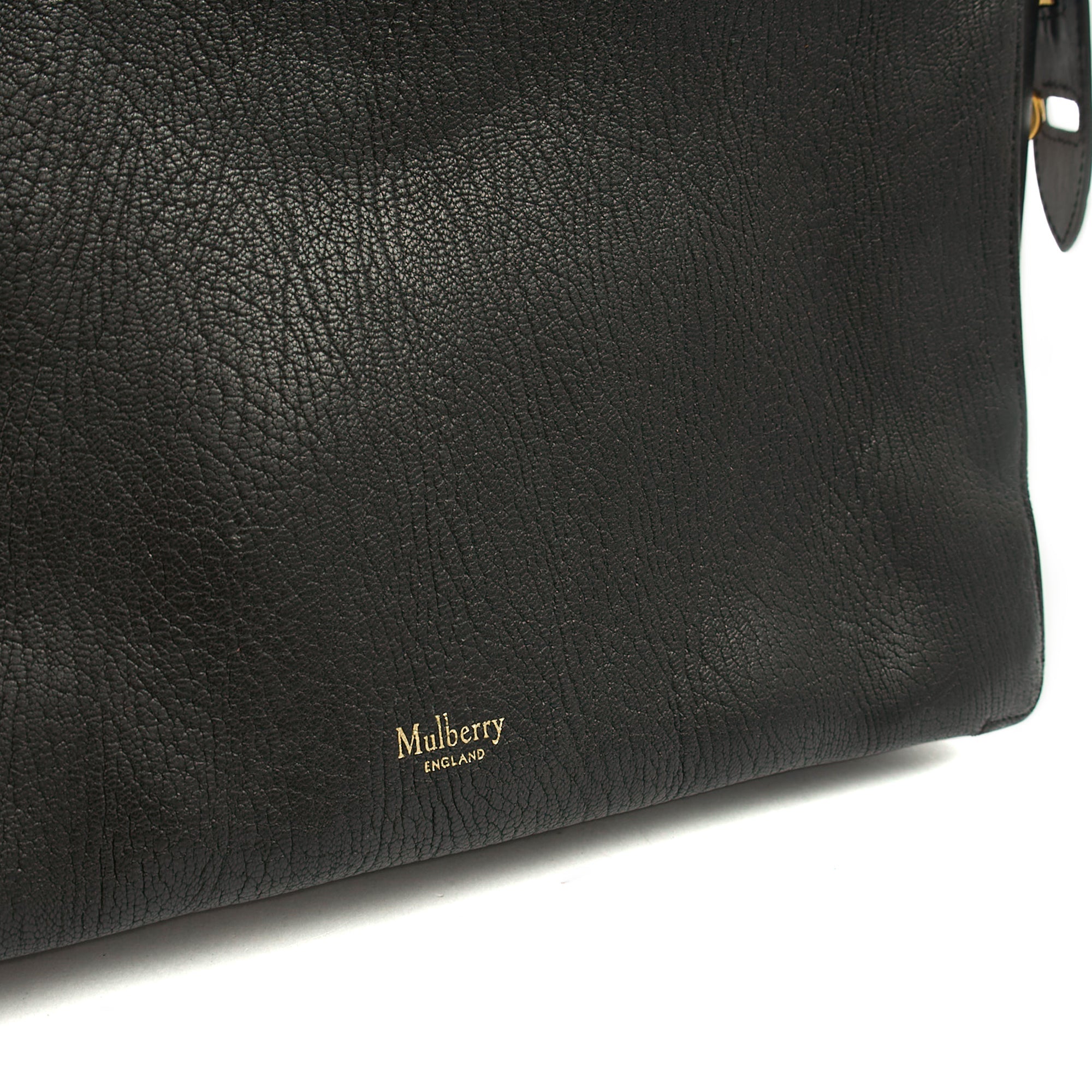 Mulberry Tote Chester in Black, Calfskin Leather