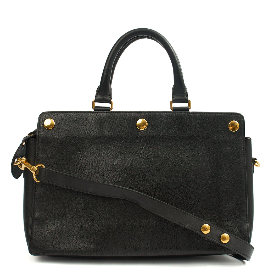 Mulberry Tote Chester in Black, Calfskin Leather