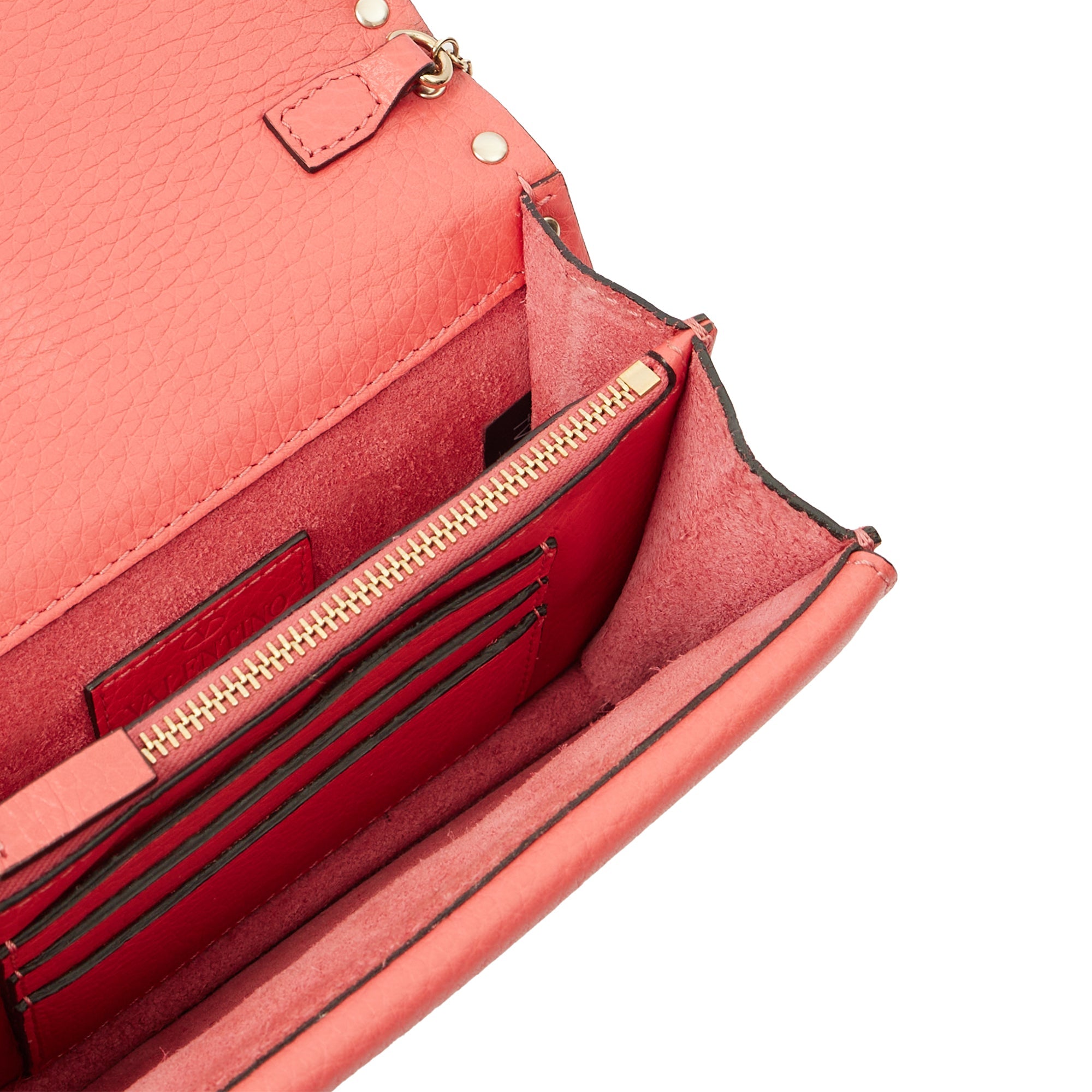 Valentino Cross Body Rockstud Crossbody Bag - Small in Pink, Calfskin