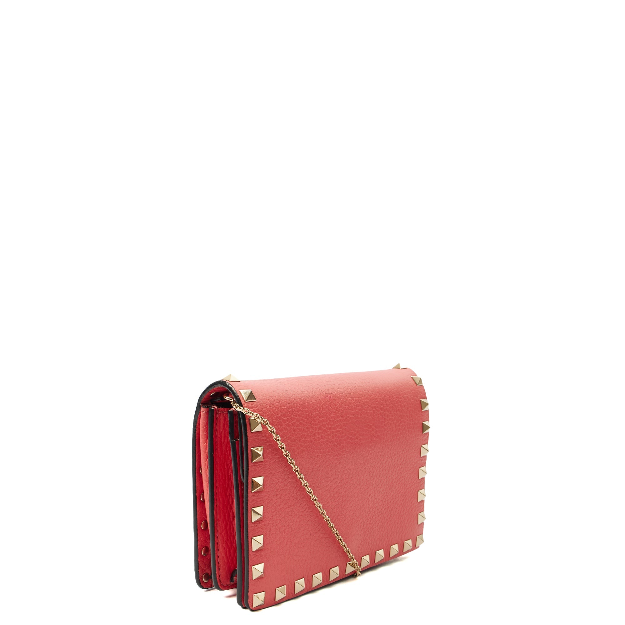 Valentino Cross Body Rockstud Crossbody Bag - Small in Pink, Calfskin